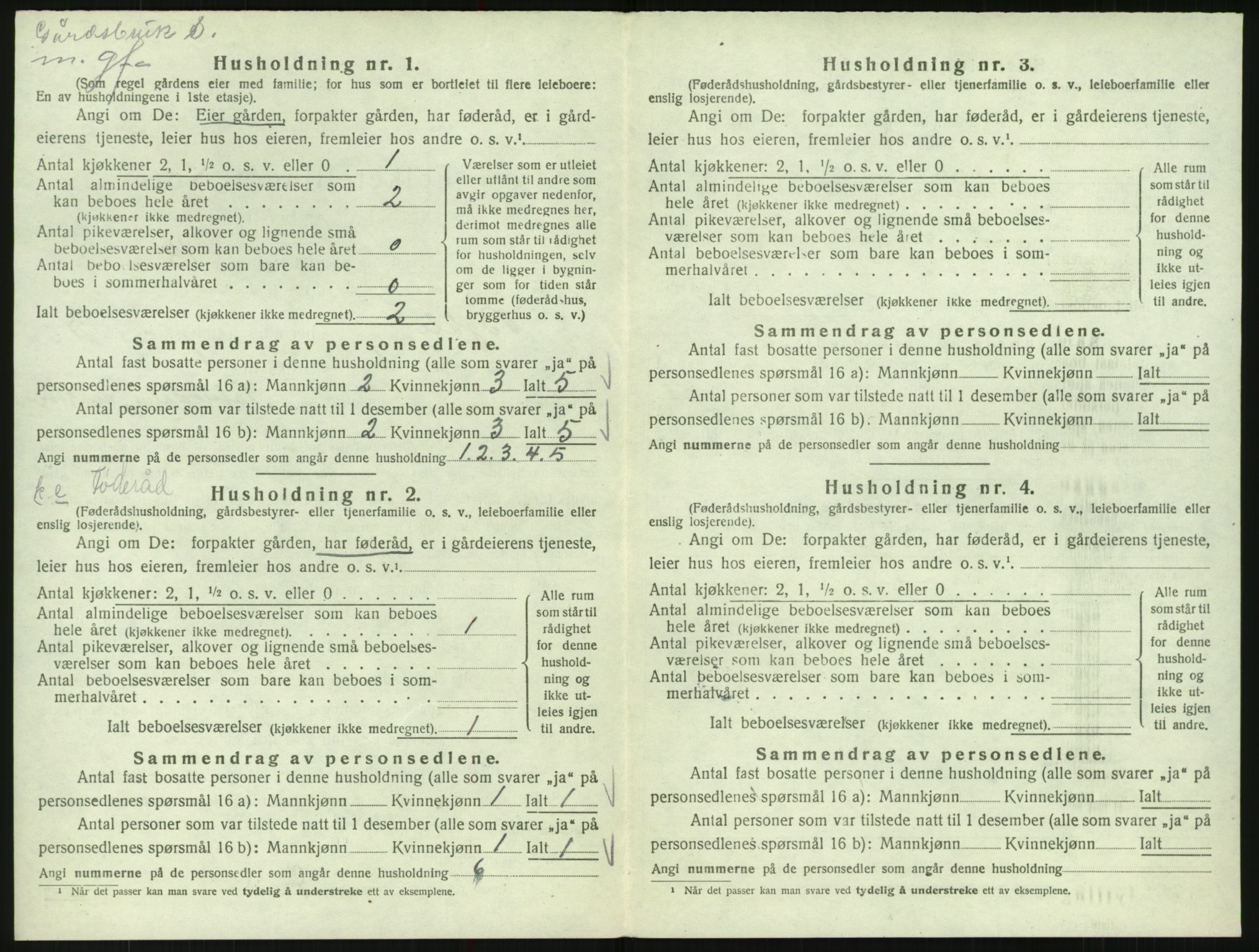 SAK, Folketelling 1920 for 0941 Bykle herred, 1920, s. 186