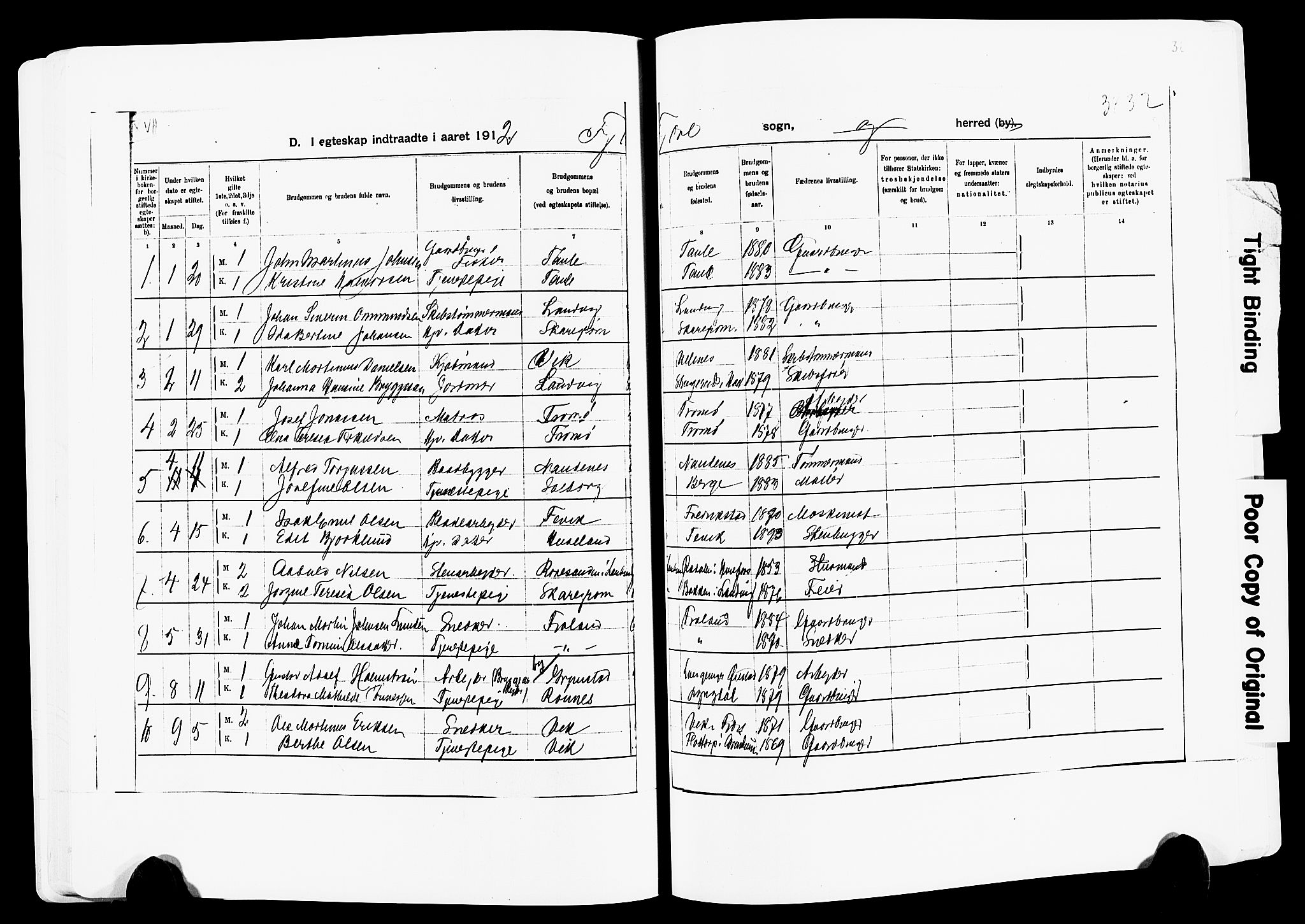 Fjære sokneprestkontor, AV/SAK-1111-0011/F/Fa/L0003: Ministerialbok nr. A 3.1, 1903-1920, s. 38