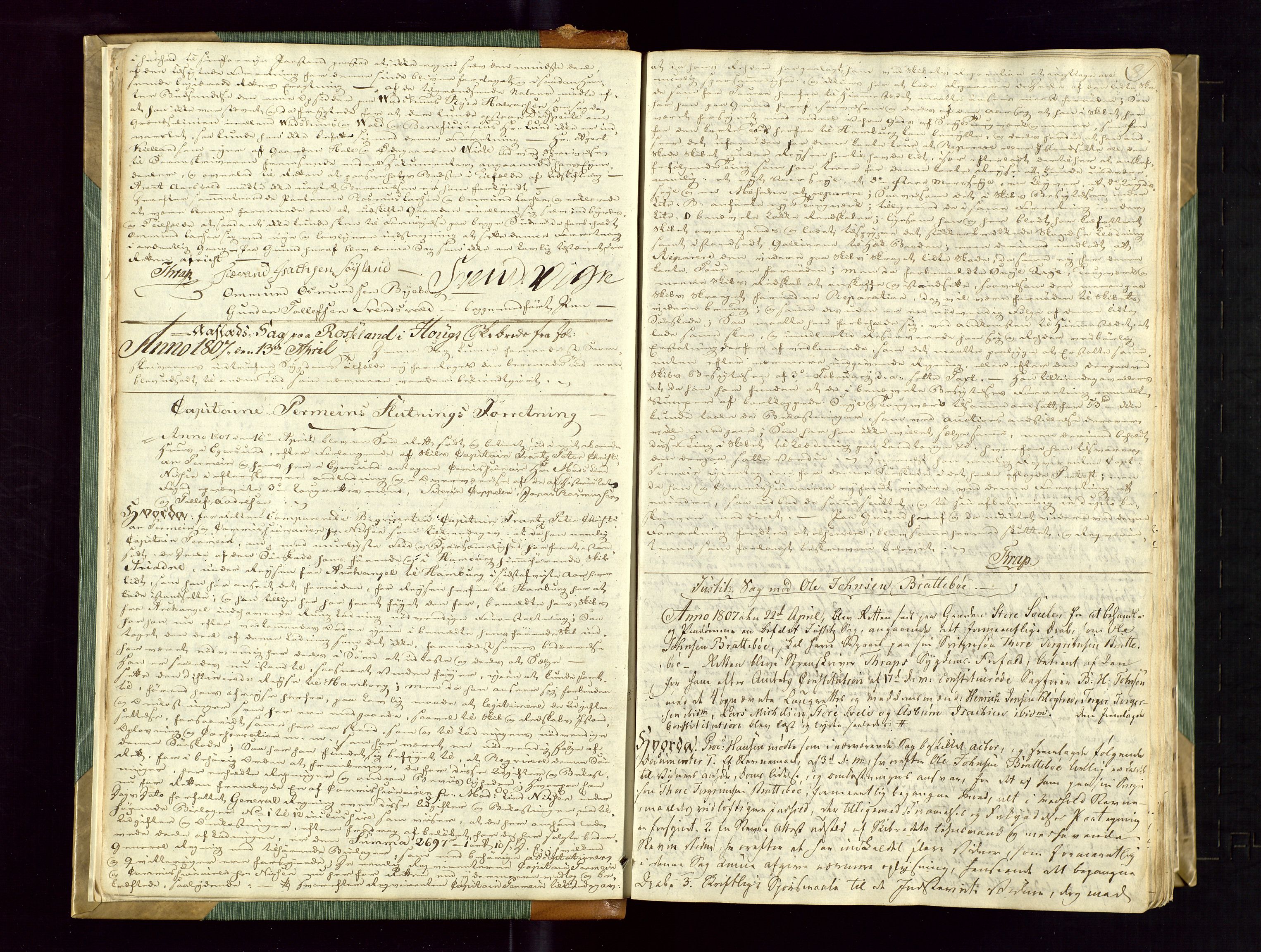 Jæren og Dalane sorenskriveri, AV/SAST-A-100306/3/30/30BA/L0098: TINGBOK, 1807-1810, s. 7b-8a