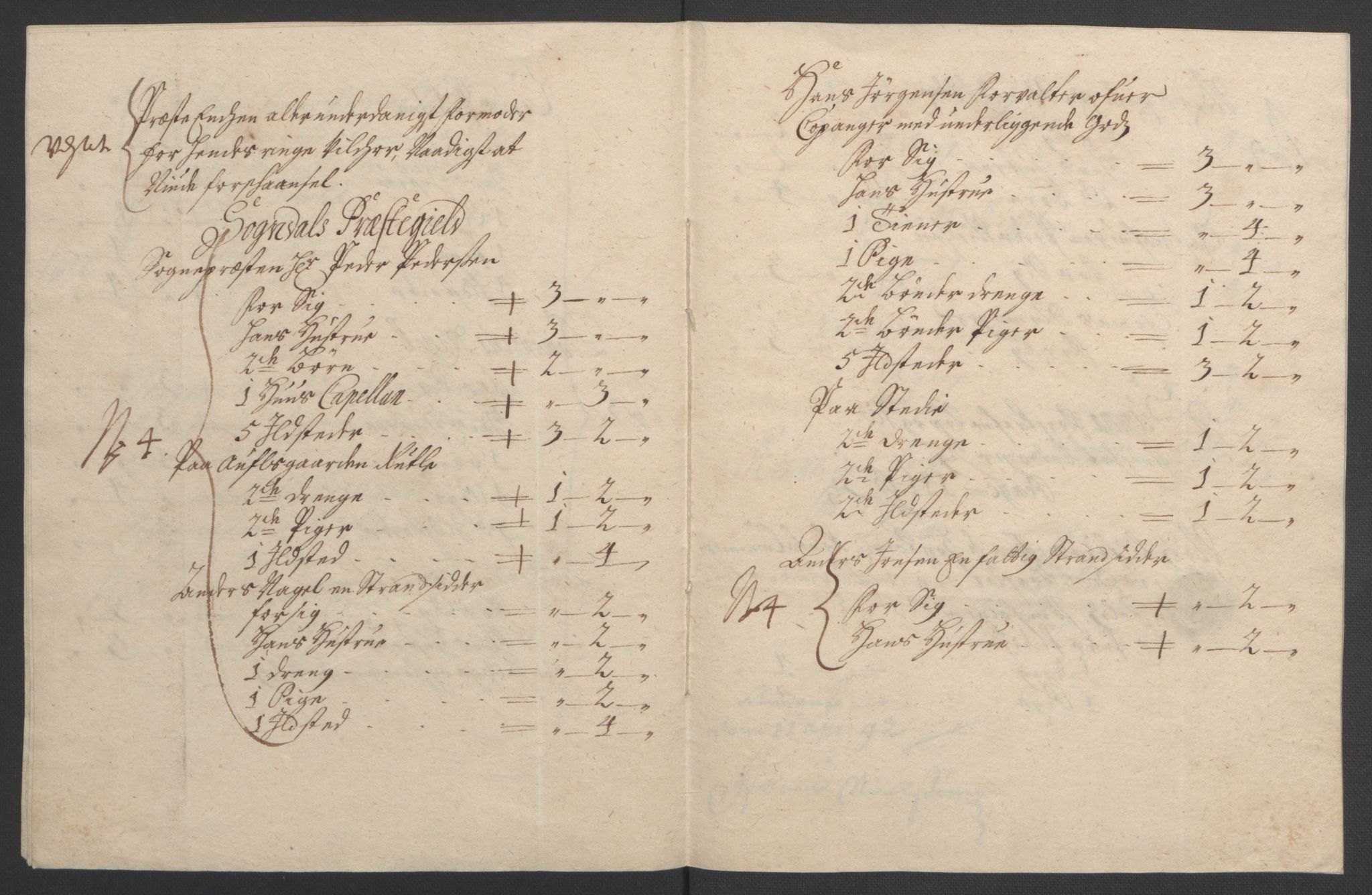 Rentekammeret inntil 1814, Reviderte regnskaper, Fogderegnskap, RA/EA-4092/R52/L3306: Fogderegnskap Sogn, 1691-1692, s. 14