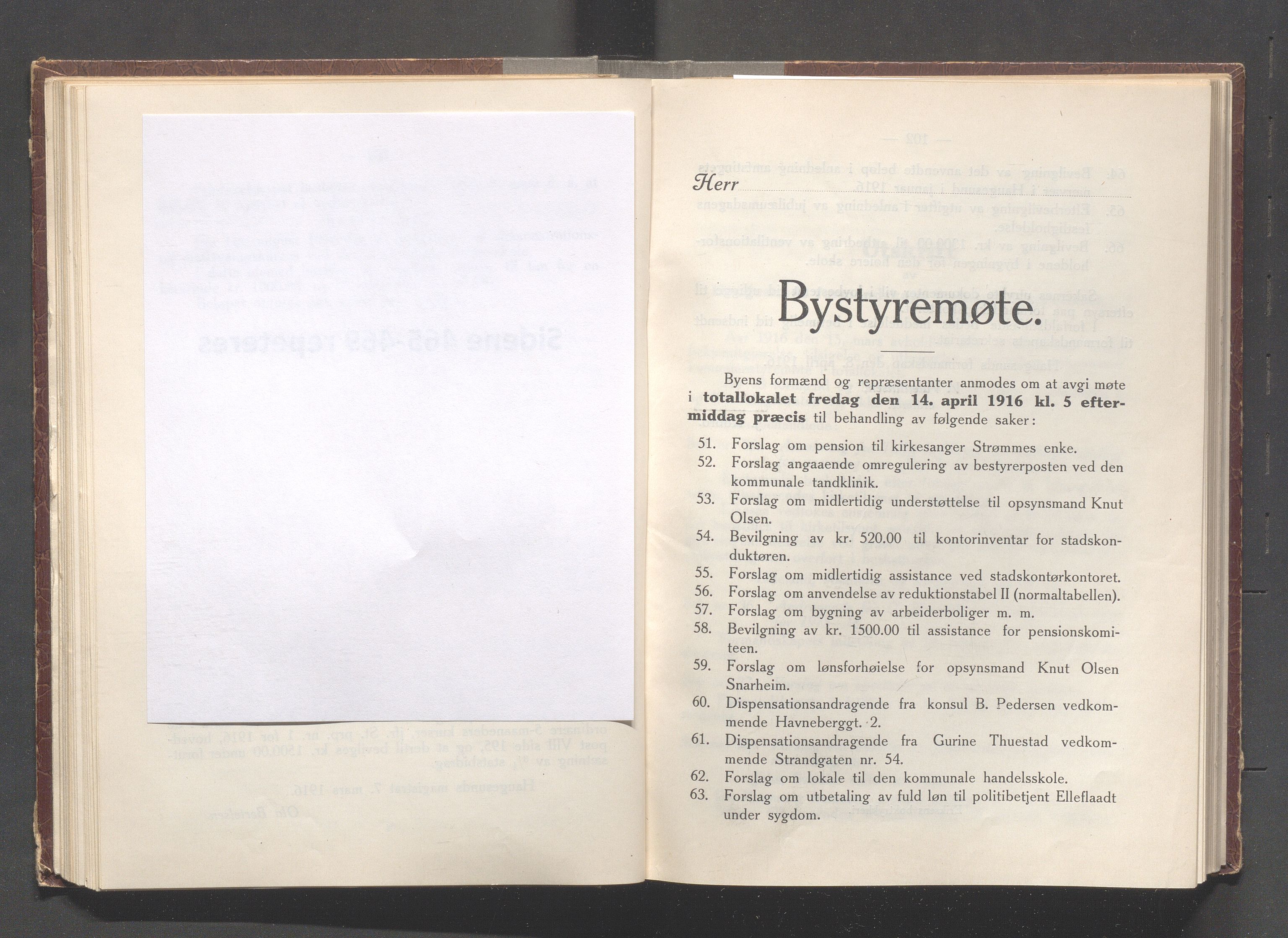 Haugesund kommune - Formannskapet og Bystyret, IKAR/A-740/A/Abb/L0002: Bystyreforhandlinger, 1908-1917, s. 722