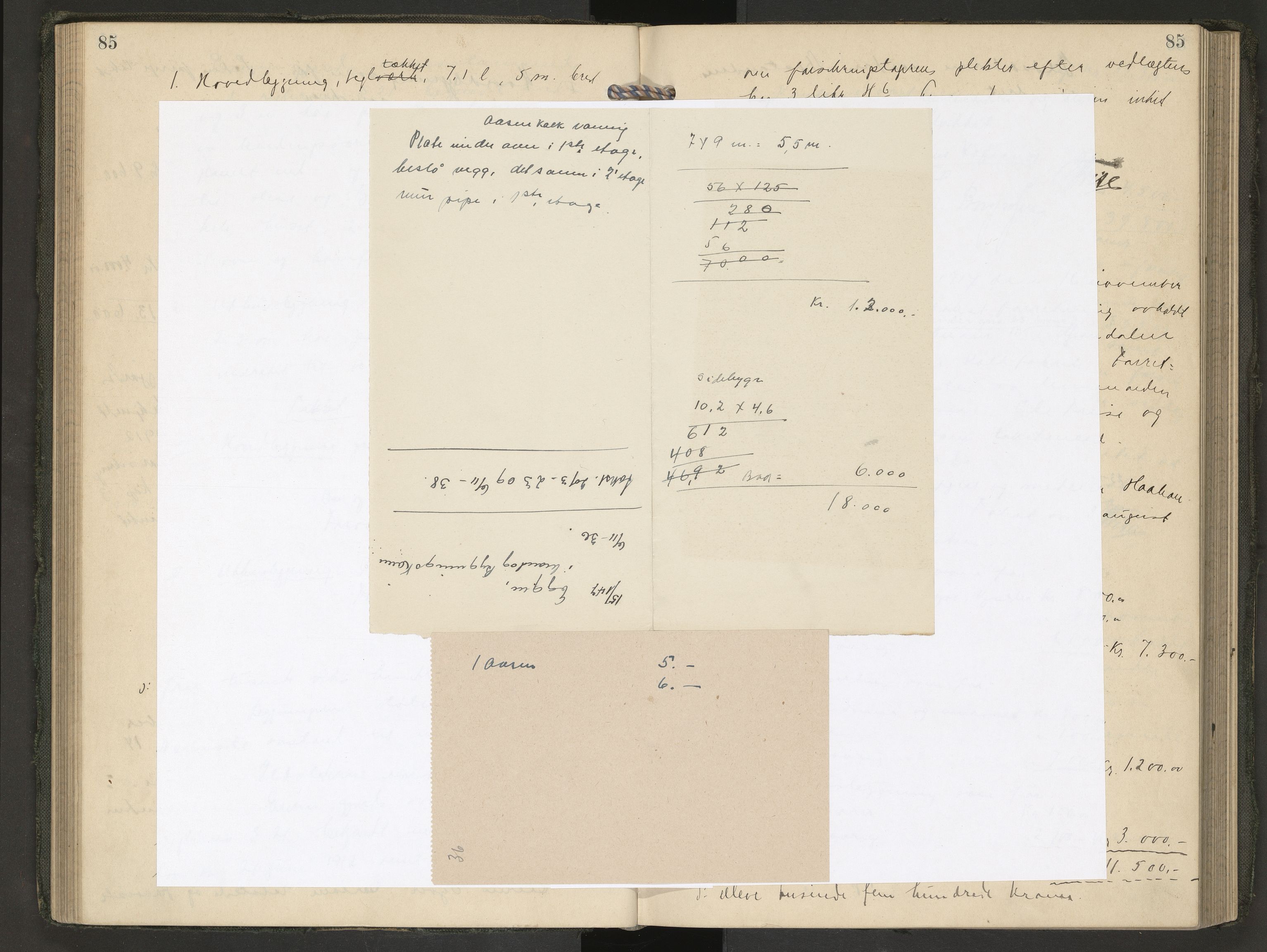 Nedre Eiker lensmannskontor, AV/SAKO-A-530/Y/Yd/Yda/L0004: Branntakstprotokoll, 1914-1923, s. 85