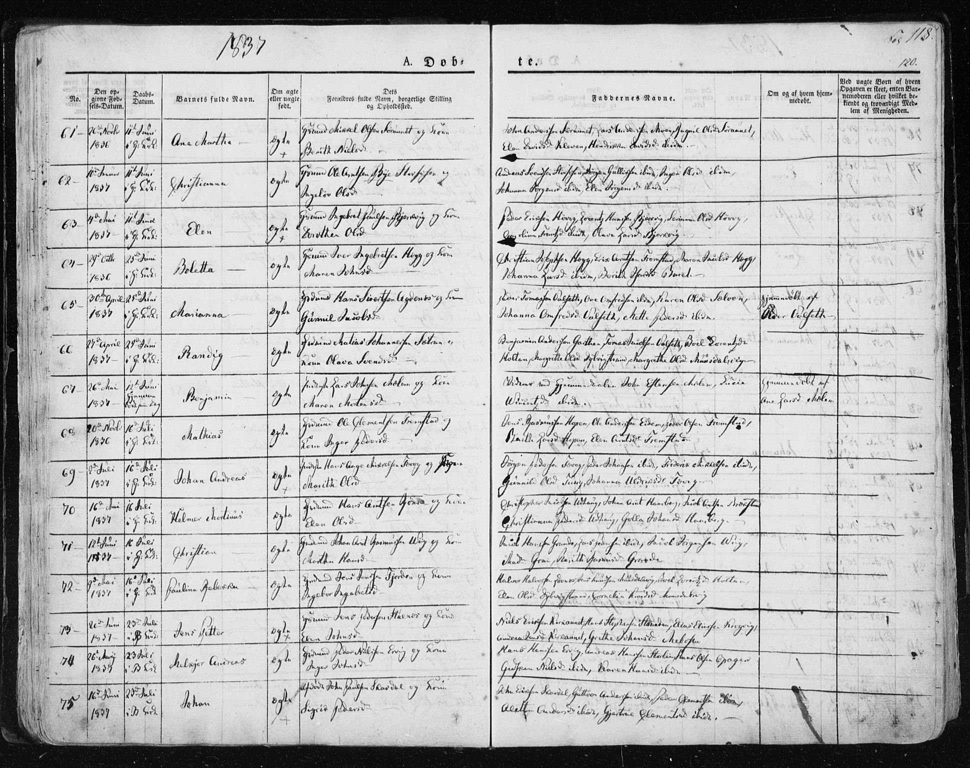 Ministerialprotokoller, klokkerbøker og fødselsregistre - Sør-Trøndelag, SAT/A-1456/659/L0735: Ministerialbok nr. 659A05, 1826-1841, s. 118