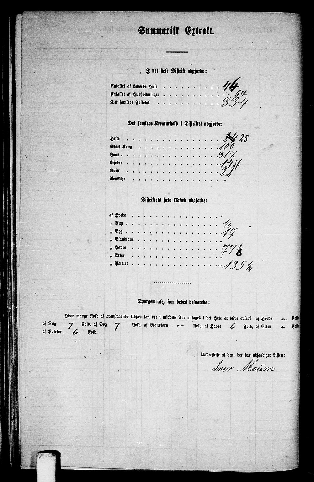 RA, Folketelling 1865 for 1630P Aafjorden prestegjeld, 1865, s. 105