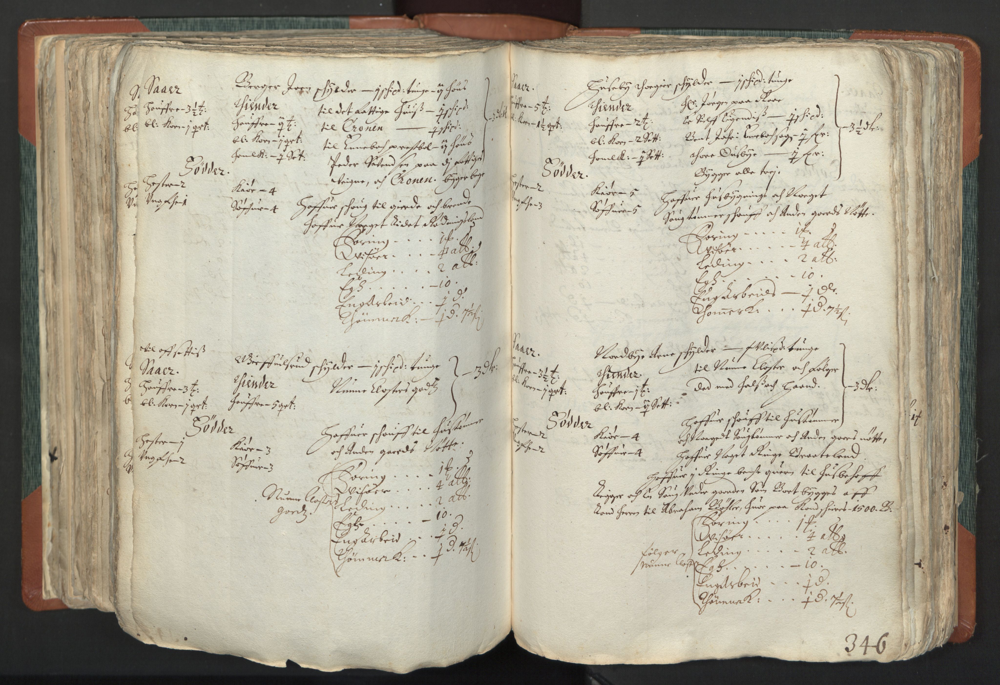 Rentekammeret inntil 1814, Realistisk ordnet avdeling, AV/RA-EA-4070/L/L0004: Kristiania lagdømme. Alminnelig jordebok med skatteligning for Aker, Øvre Romerike og Nedre Romerike fogderier., 1661, s. 345b-346a