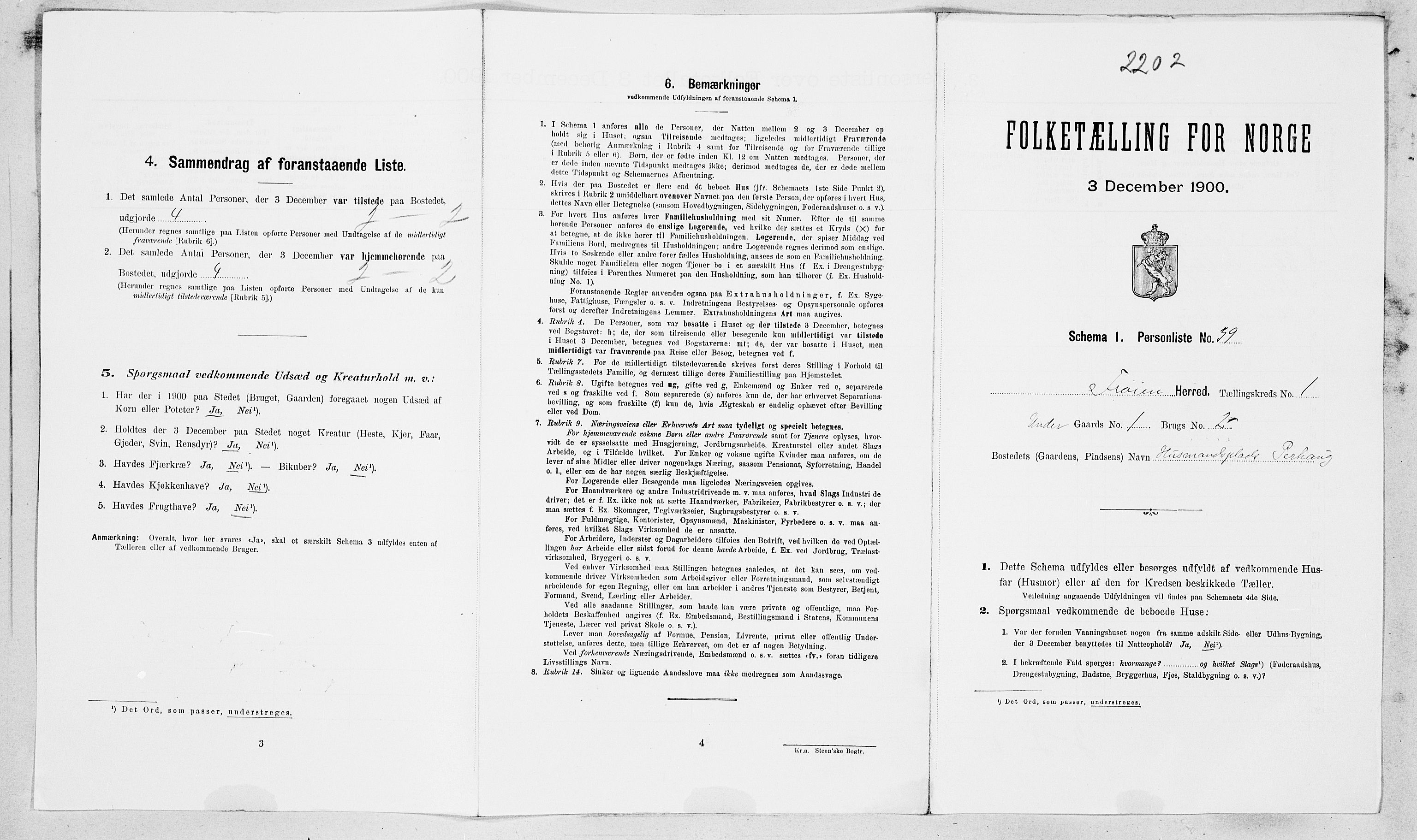 SAT, Folketelling 1900 for 1619 Frøya herred, 1900, s. 204