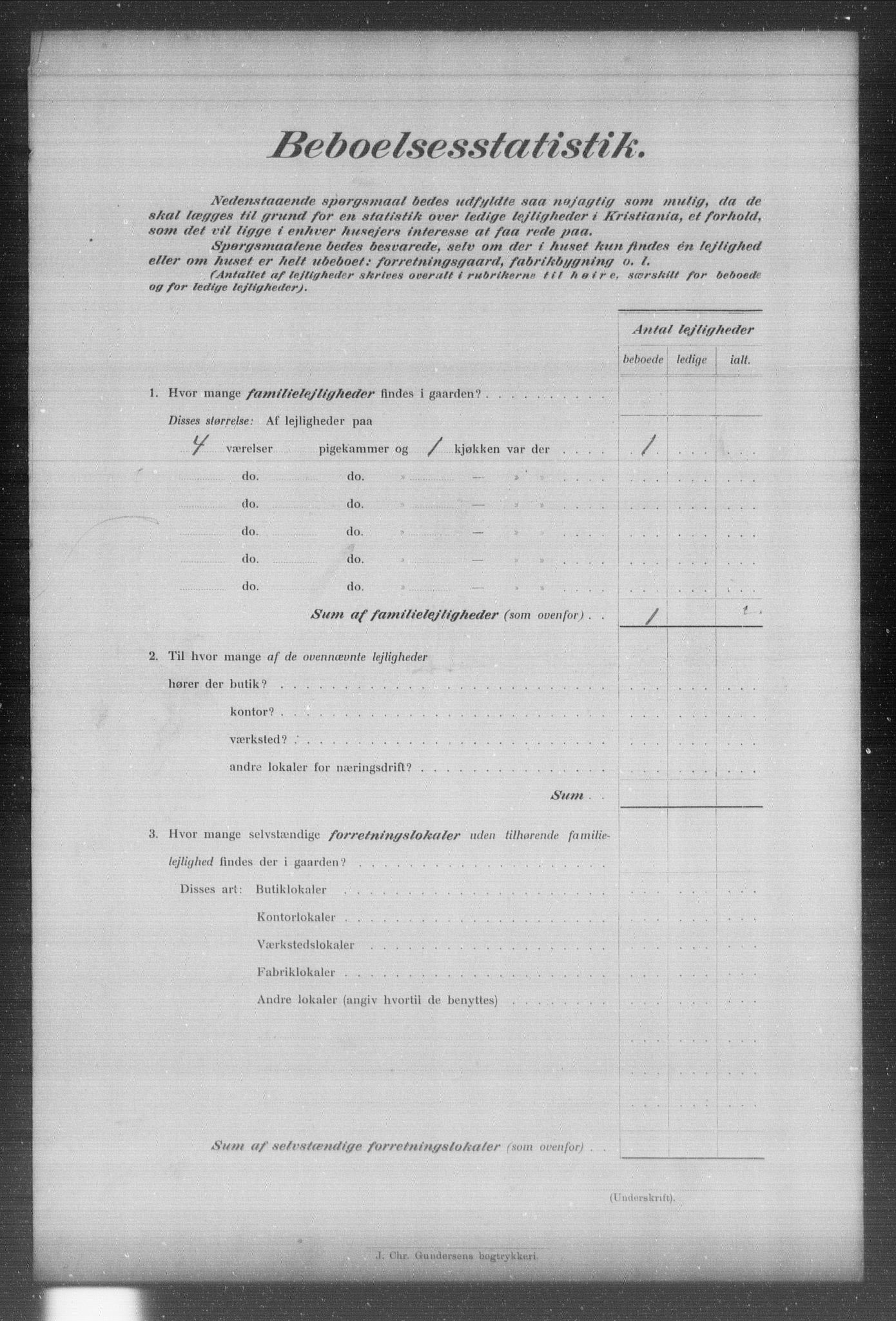 OBA, Kommunal folketelling 31.12.1903 for Kristiania kjøpstad, 1903, s. 13842