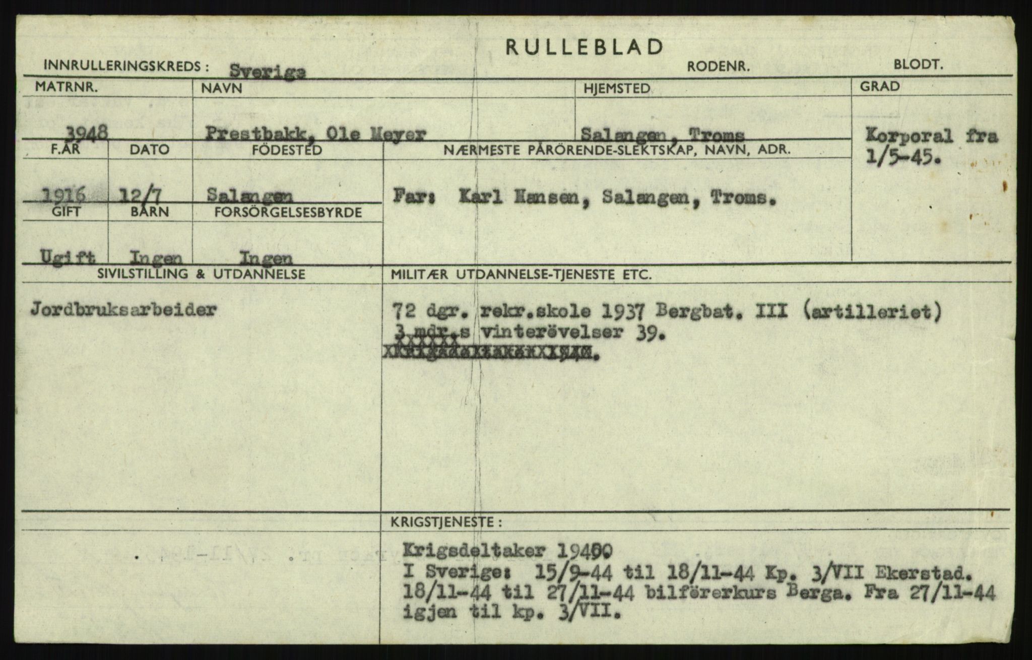 Forsvaret, Troms infanteriregiment nr. 16, AV/RA-RAFA-3146/P/Pa/L0021: Rulleblad for regimentets menige mannskaper, årsklasse 1937, 1937, s. 1053