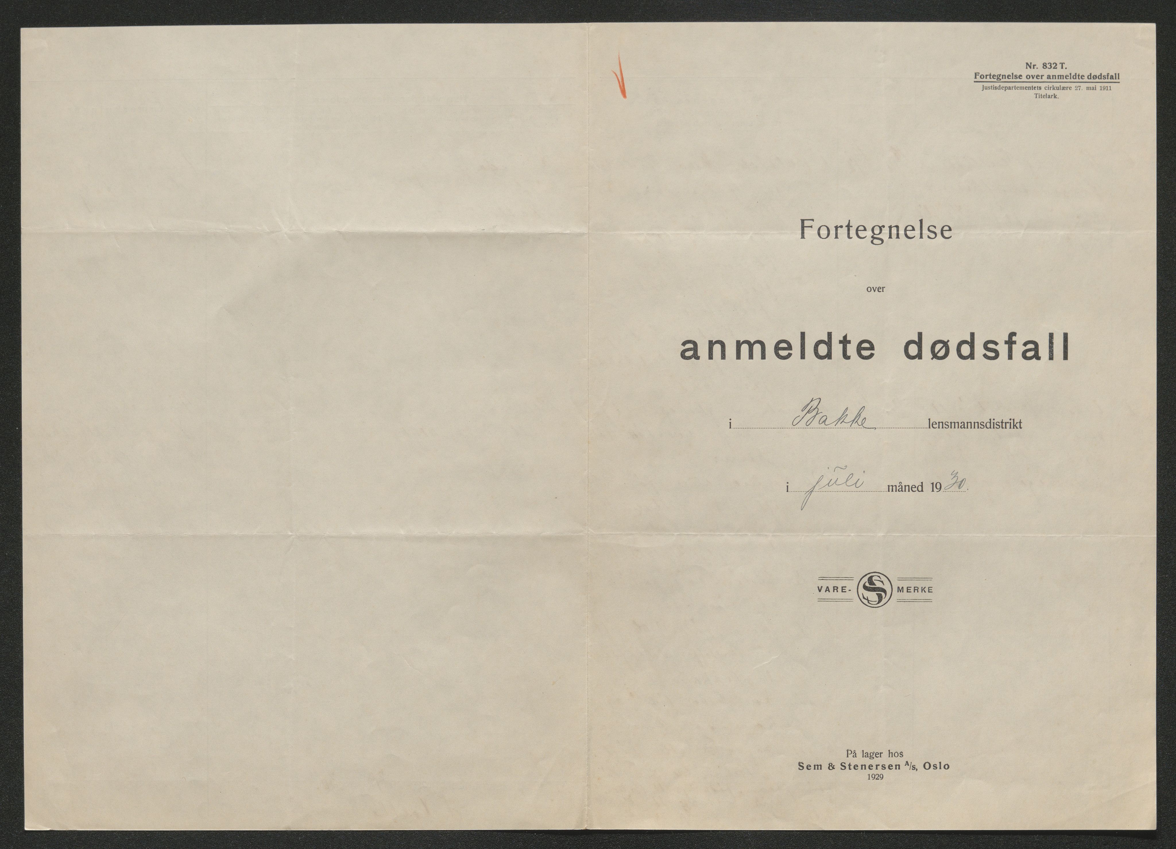 Eiker, Modum og Sigdal sorenskriveri, SAKO/A-123/H/Ha/Hab/L0046: Dødsfallsmeldinger, 1930-1931, s. 314