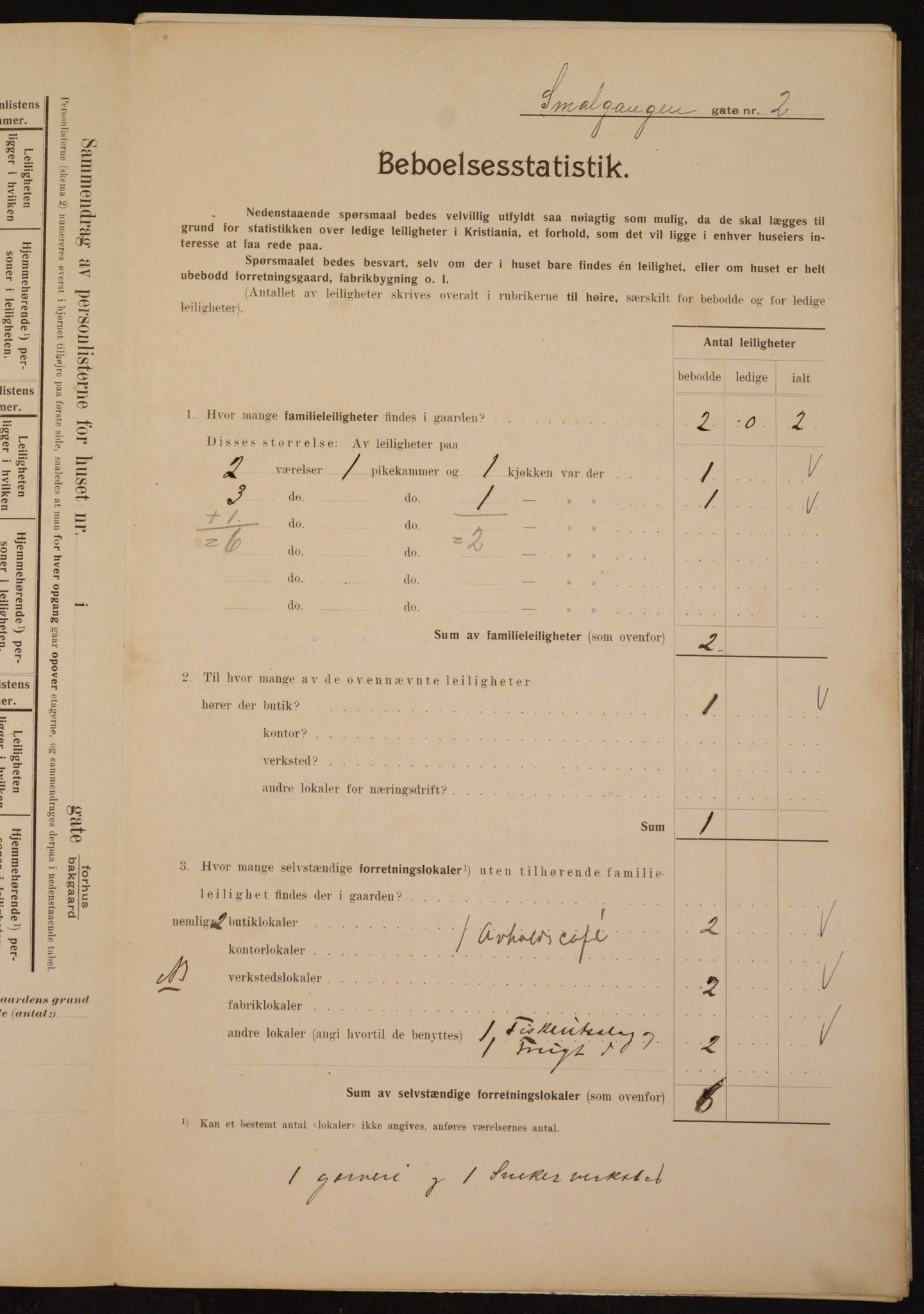 OBA, Kommunal folketelling 1.2.1910 for Kristiania, 1910, s. 92488