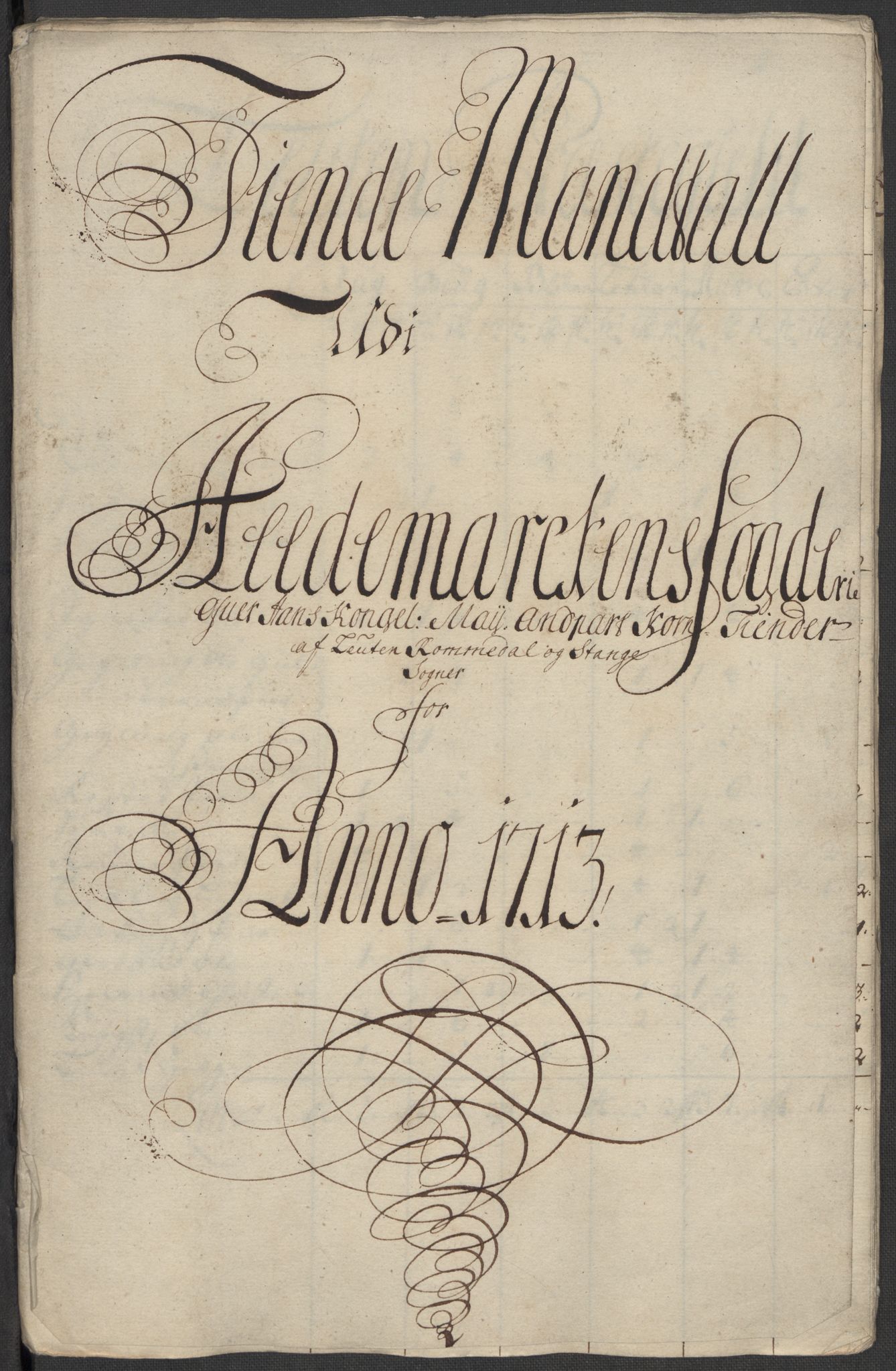 Rentekammeret inntil 1814, Reviderte regnskaper, Fogderegnskap, RA/EA-4092/R16/L1050: Fogderegnskap Hedmark, 1713, s. 313