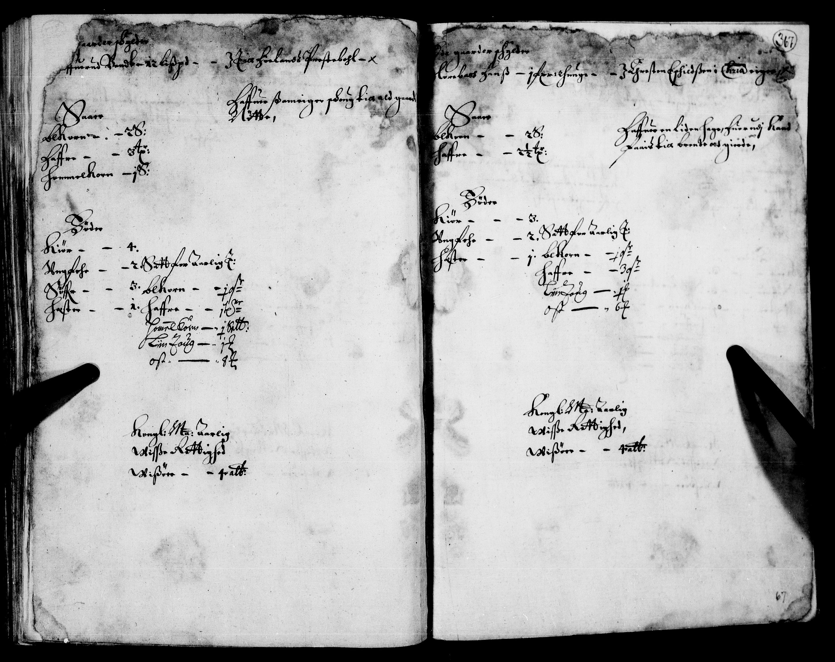 Rentekammeret inntil 1814, Realistisk ordnet avdeling, AV/RA-EA-4070/N/Nb/Nba/L0008: Nedre Romerike fogderi, 2. del, 1666, s. 366b-367a