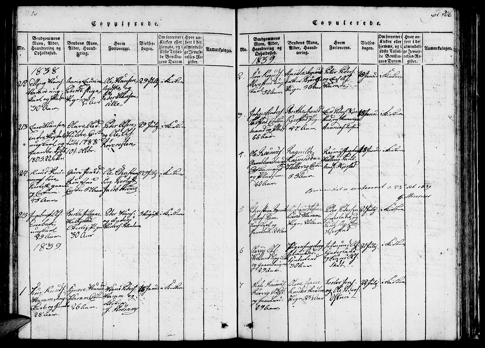 Ministerialprotokoller, klokkerbøker og fødselsregistre - Møre og Romsdal, SAT/A-1454/536/L0506: Klokkerbok nr. 536C01, 1818-1859, s. 206