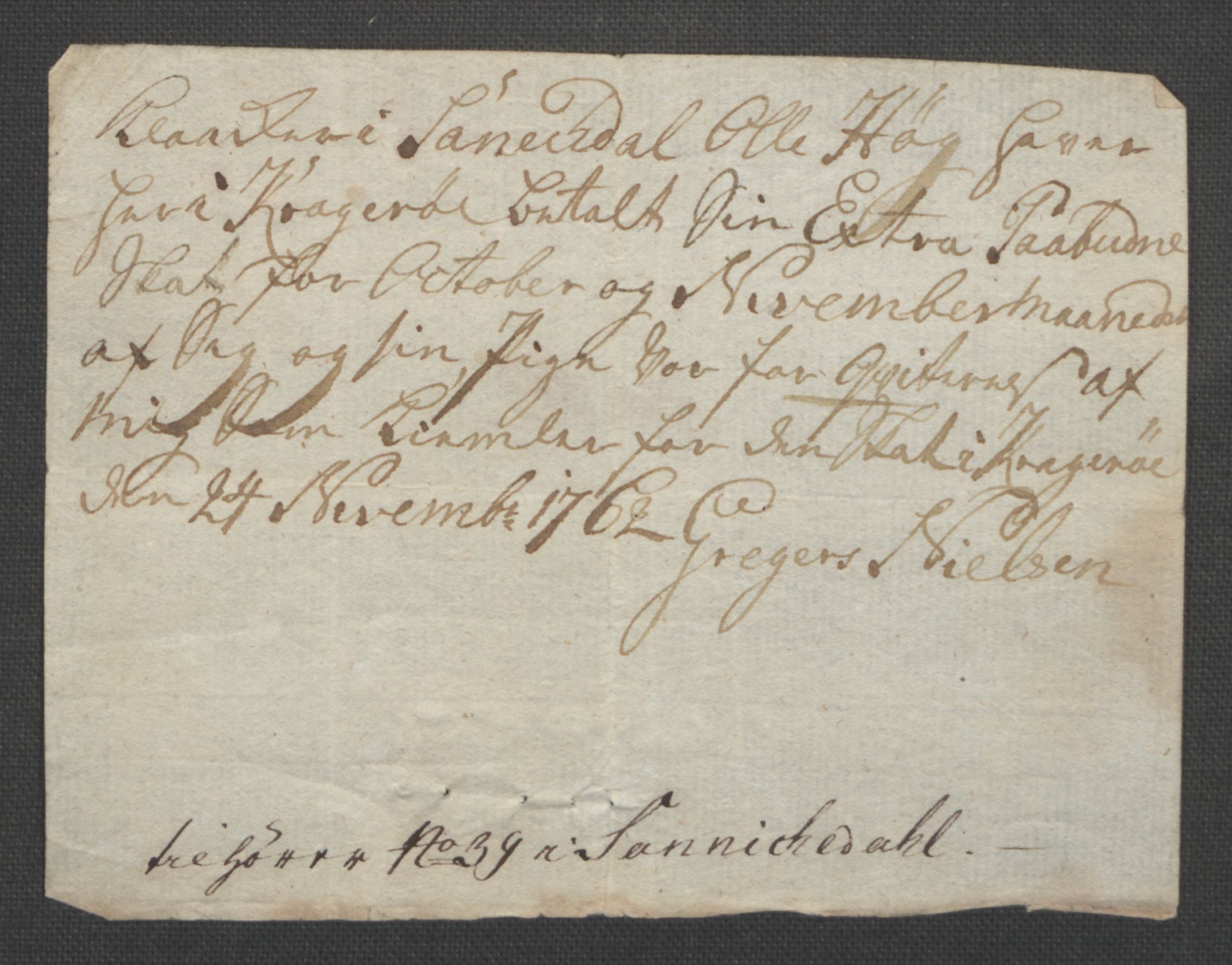 Rentekammeret inntil 1814, Reviderte regnskaper, Fogderegnskap, RA/EA-4092/R37/L2239: Ekstraskatten Nedre Telemark og Bamble, 1762-1763, s. 341