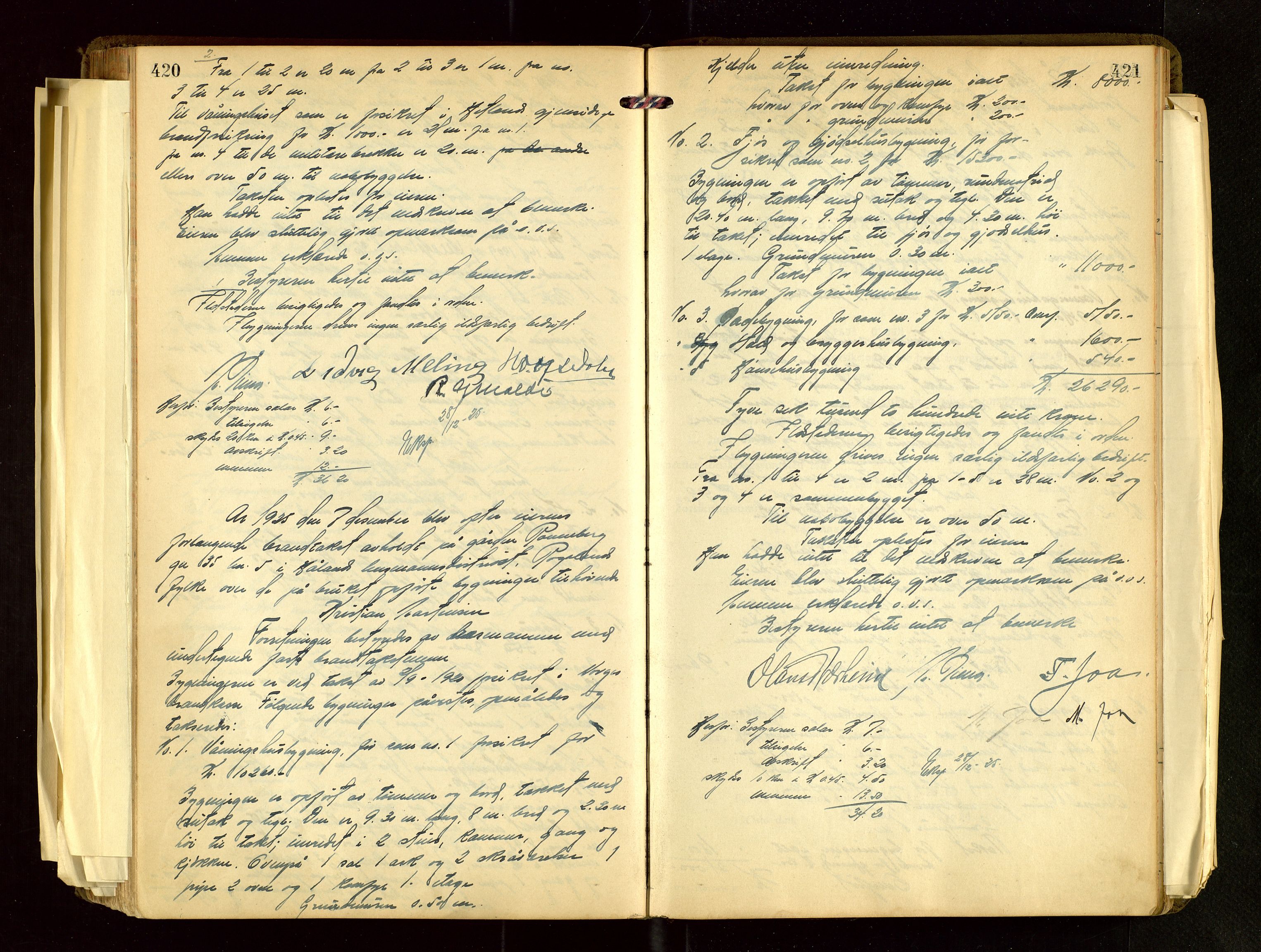 Håland lensmannskontor, AV/SAST-A-100100/Go/L0004: Branntakstprotokoll for lensmannen i Håland. Register i boken., 1919-1929, s. 420-421