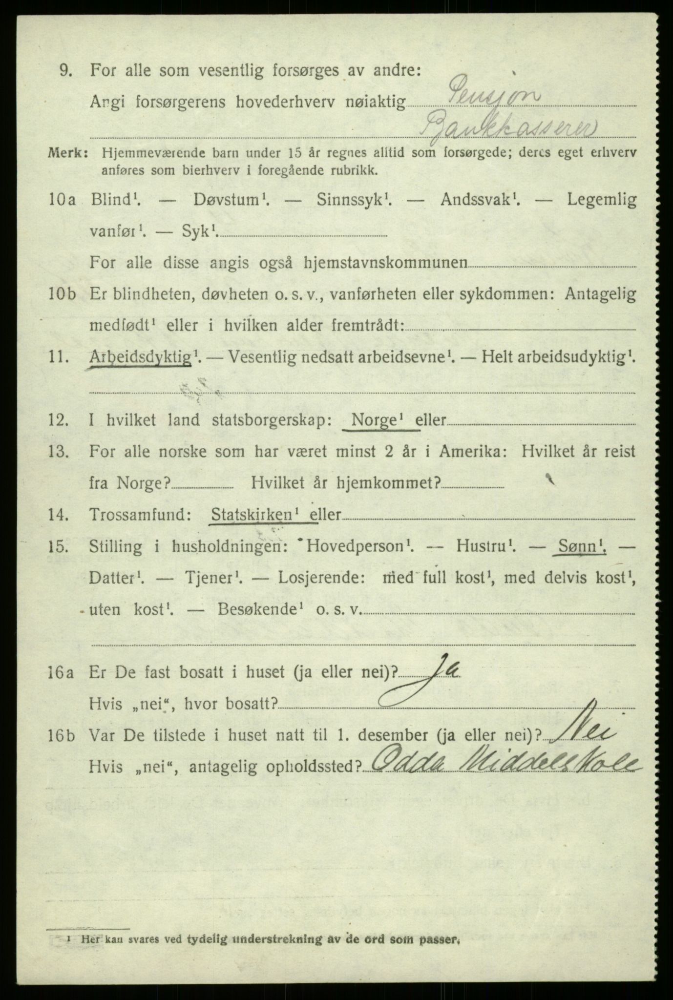 SAB, Folketelling 1920 for 1238 Kvam herred, 1920, s. 4684
