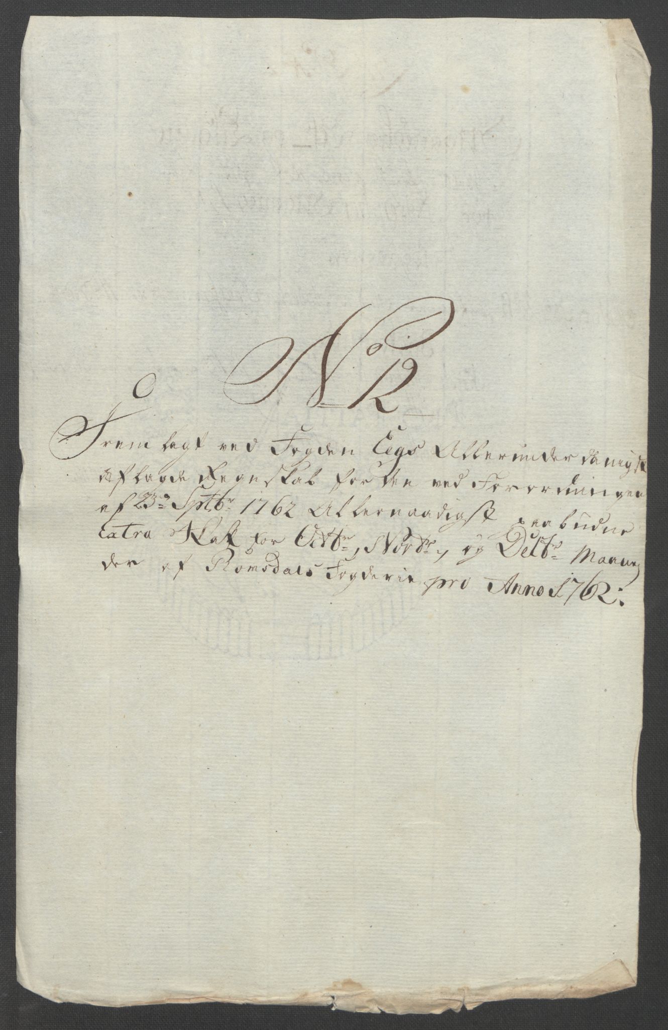 Rentekammeret inntil 1814, Reviderte regnskaper, Fogderegnskap, AV/RA-EA-4092/R55/L3730: Ekstraskatten Romsdal, 1762-1763, s. 287