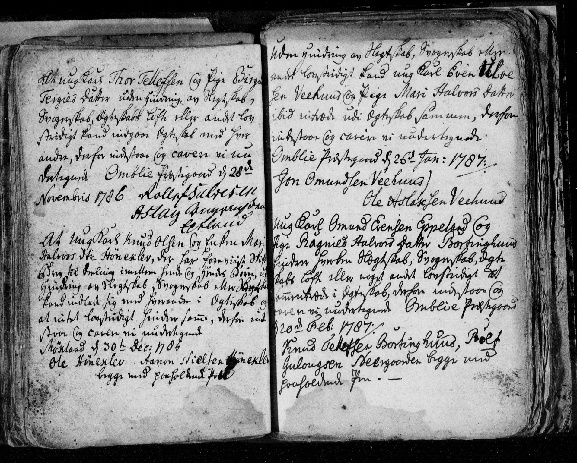 Åmli sokneprestkontor, AV/SAK-1111-0050/F/Fe/L0001: Forlovererklæringer nr. A VI 40, 1754-1799