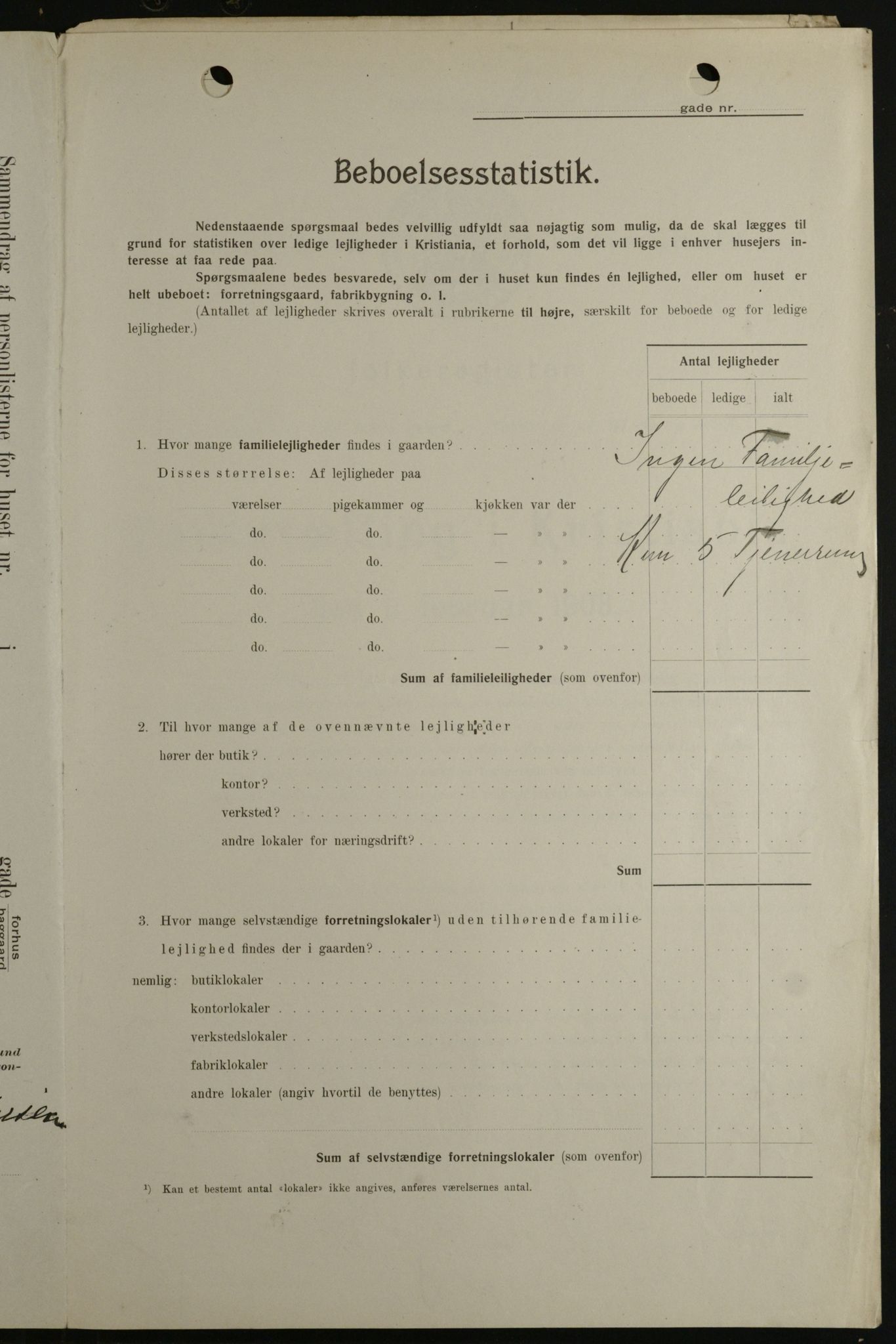 OBA, Kommunal folketelling 1.2.1908 for Kristiania kjøpstad, 1908, s. 62437