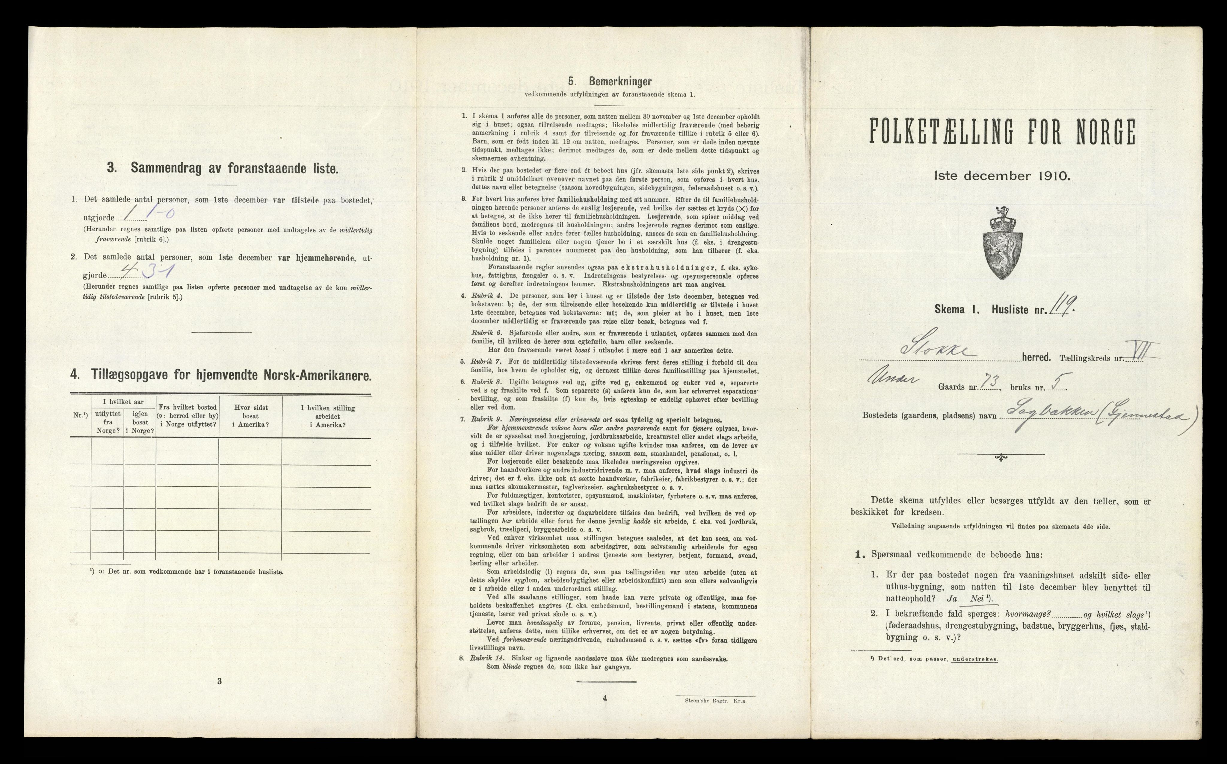 RA, Folketelling 1910 for 0720 Stokke herred, 1910, s. 1328