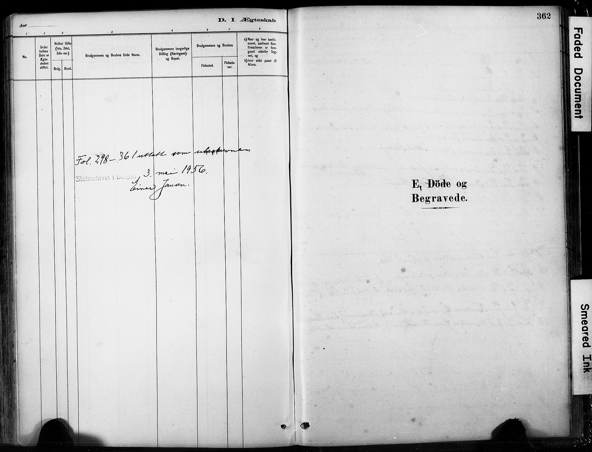 Fjell sokneprestembete, SAB/A-75301/H/Hab: Klokkerbok nr. A 4, 1880-1899, s. 362