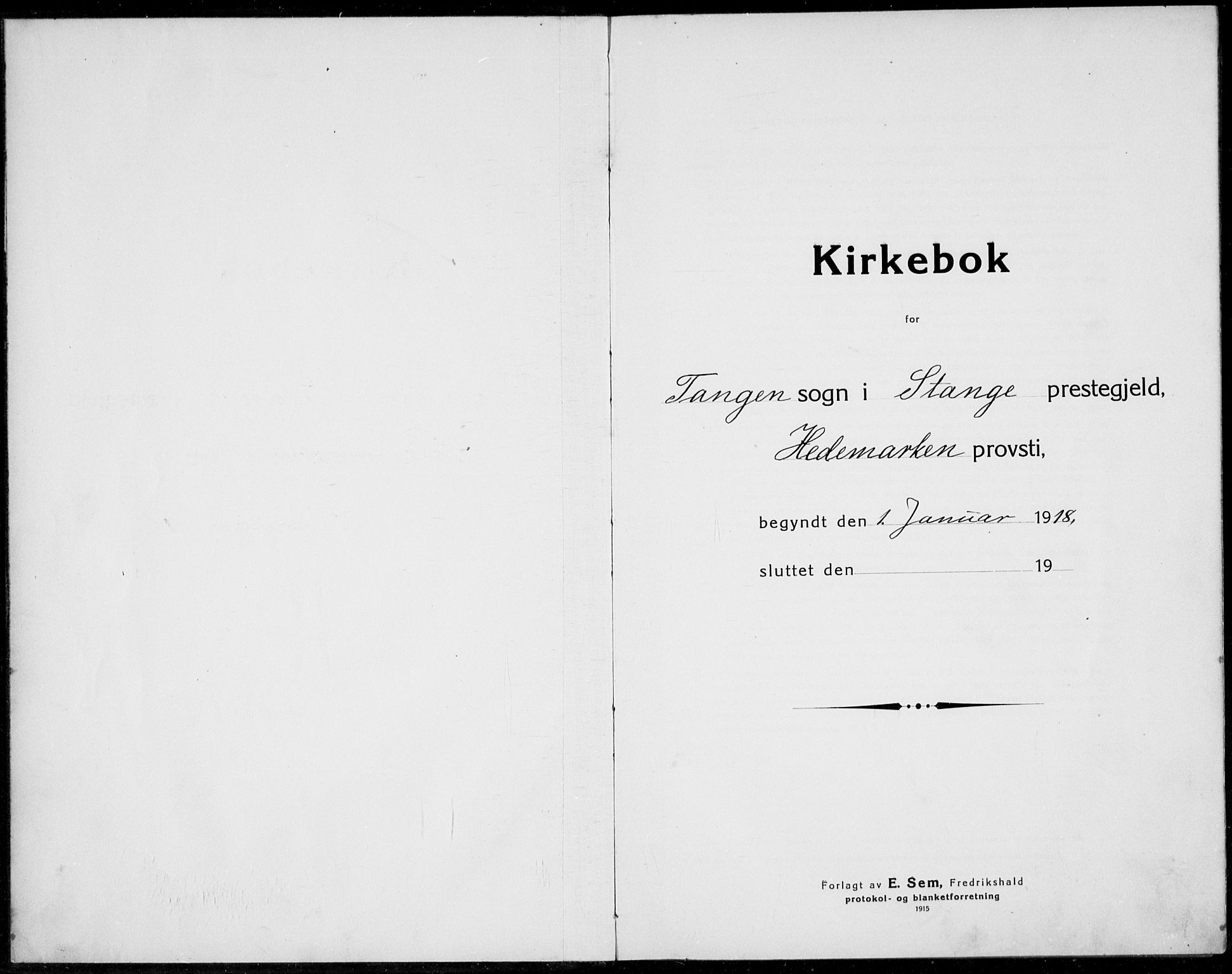 Stange prestekontor, SAH/PREST-002/L/L0017: Klokkerbok nr. 17, 1918-1936