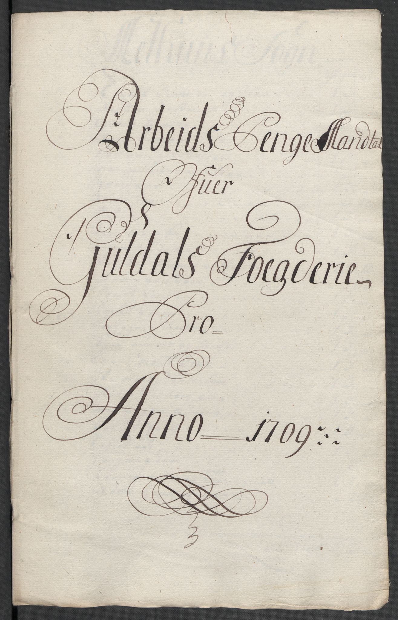Rentekammeret inntil 1814, Reviderte regnskaper, Fogderegnskap, RA/EA-4092/R60/L3959: Fogderegnskap Orkdal og Gauldal, 1709, s. 308