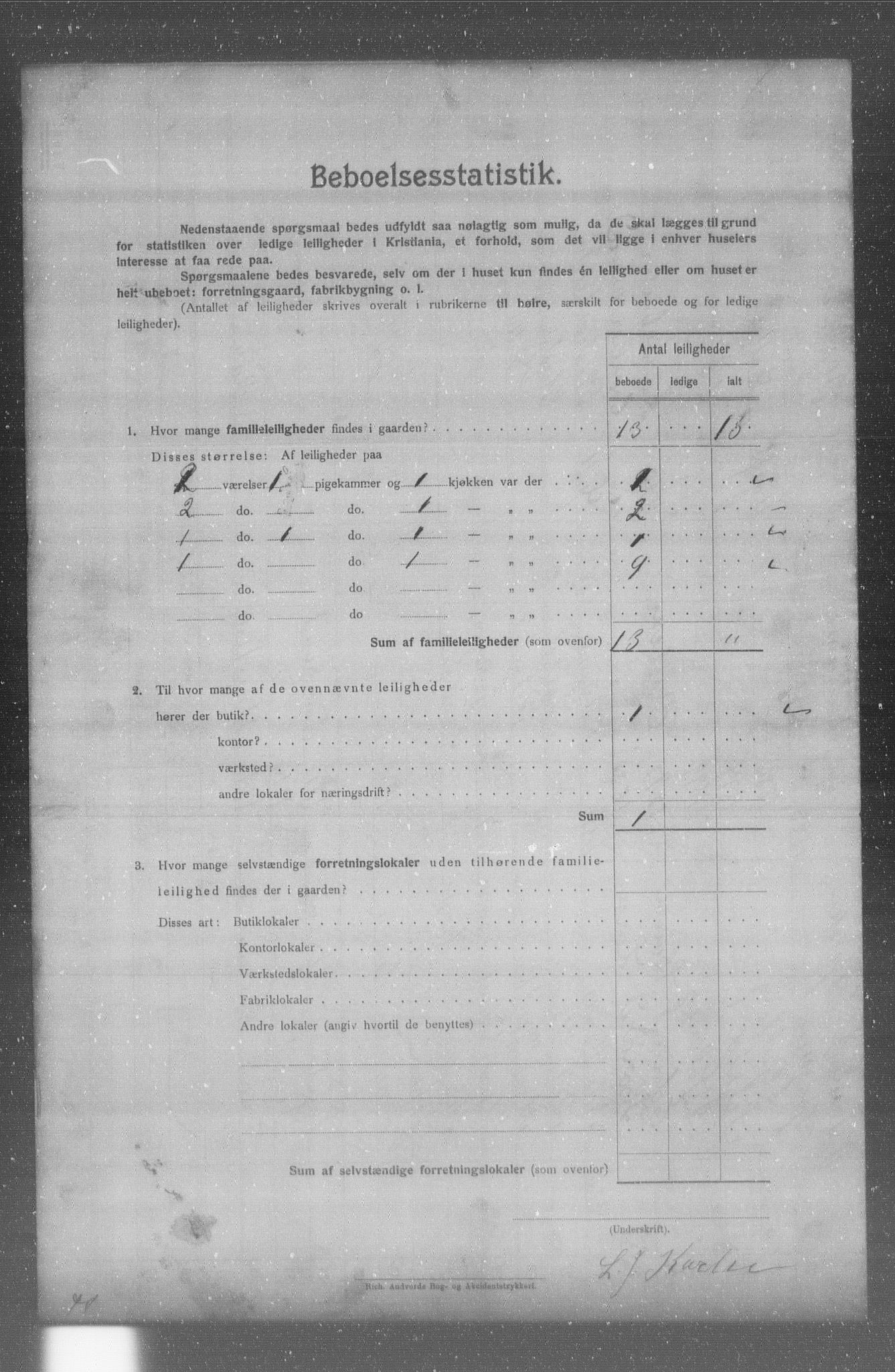 OBA, Kommunal folketelling 31.12.1904 for Kristiania kjøpstad, 1904, s. 15488