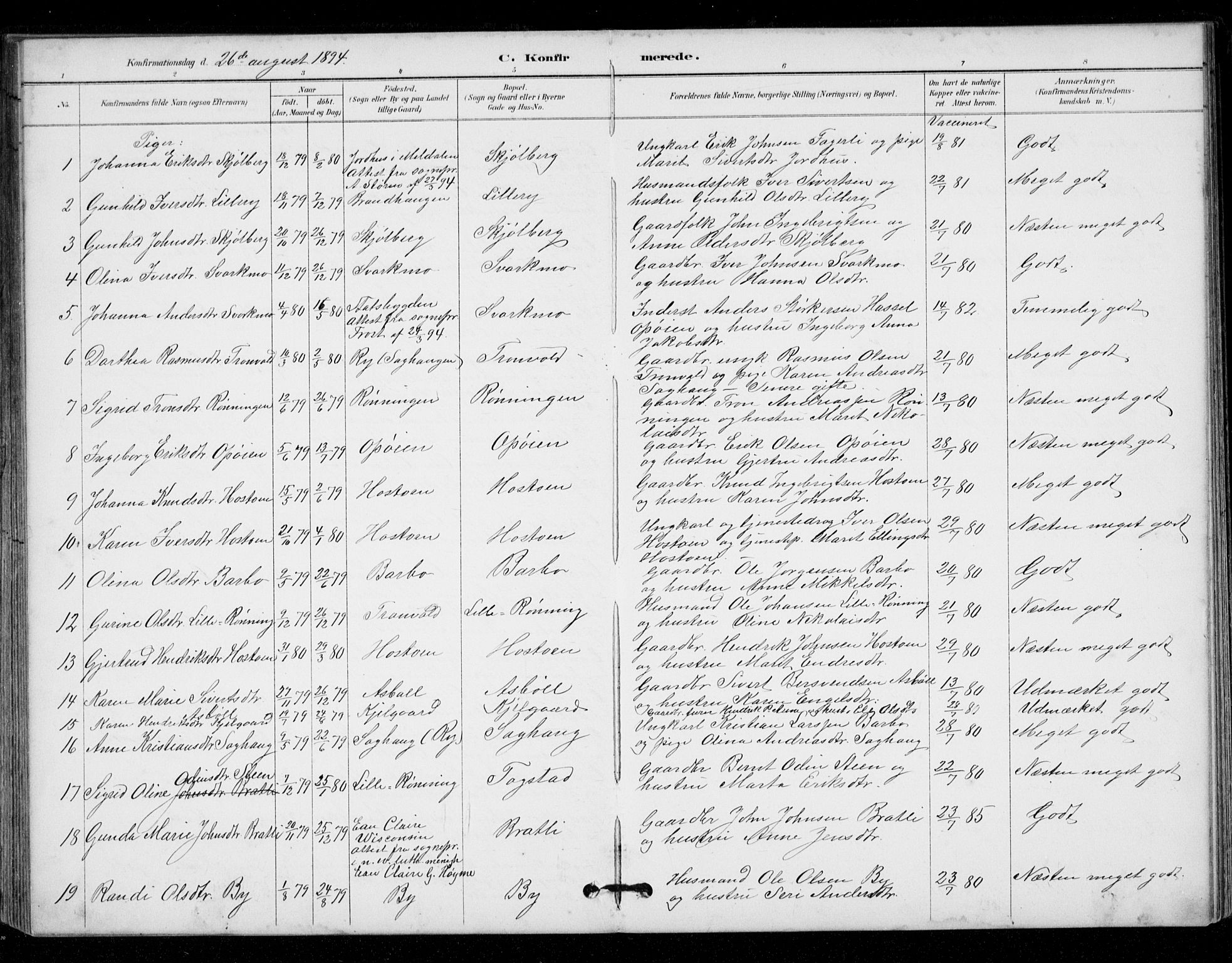 Ministerialprotokoller, klokkerbøker og fødselsregistre - Sør-Trøndelag, AV/SAT-A-1456/671/L0841: Ministerialbok nr. 671A03, 1893-1915
