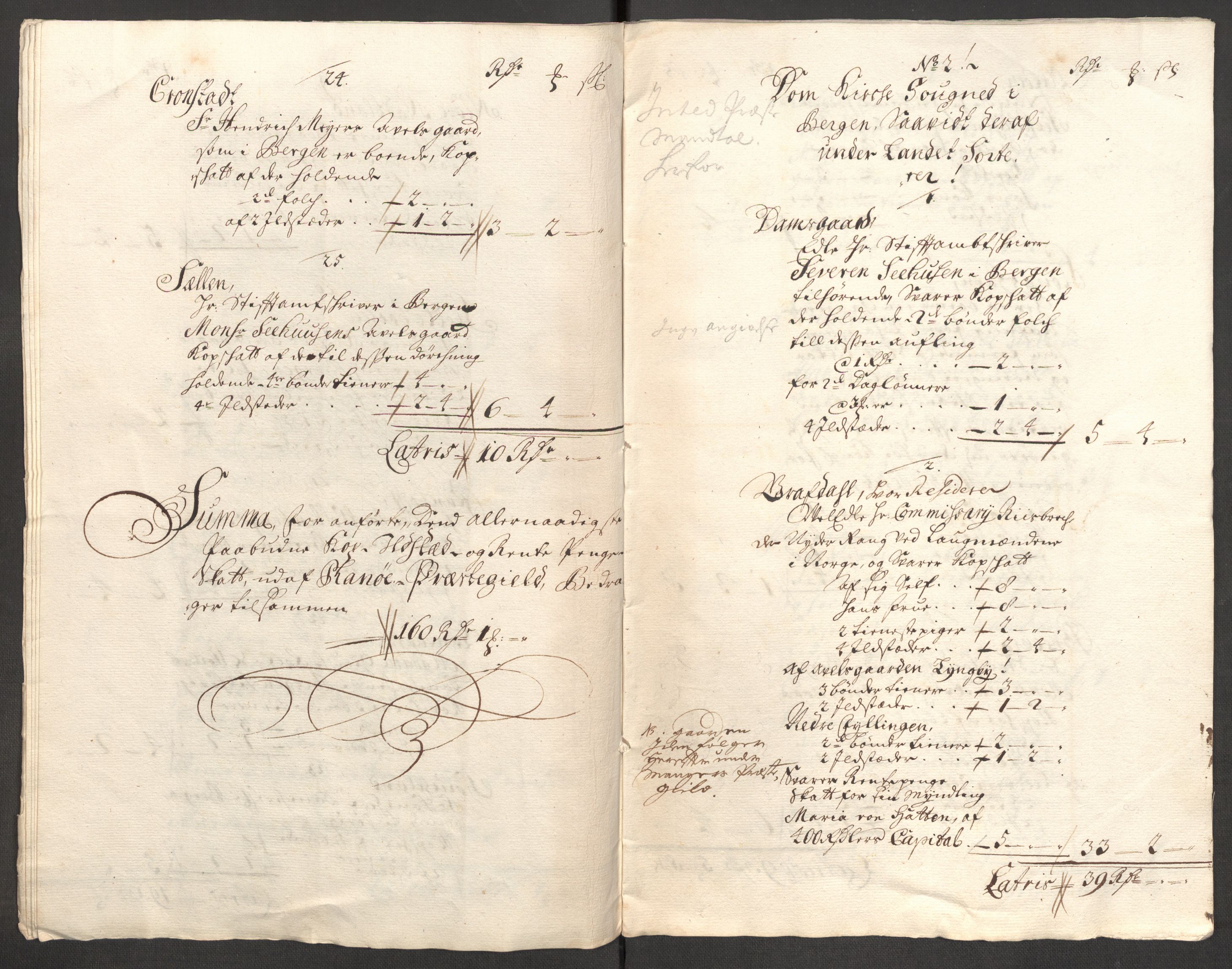 Rentekammeret inntil 1814, Reviderte regnskaper, Fogderegnskap, AV/RA-EA-4092/R51/L3192: Fogderegnskap Nordhordland og Voss, 1711, s. 203
