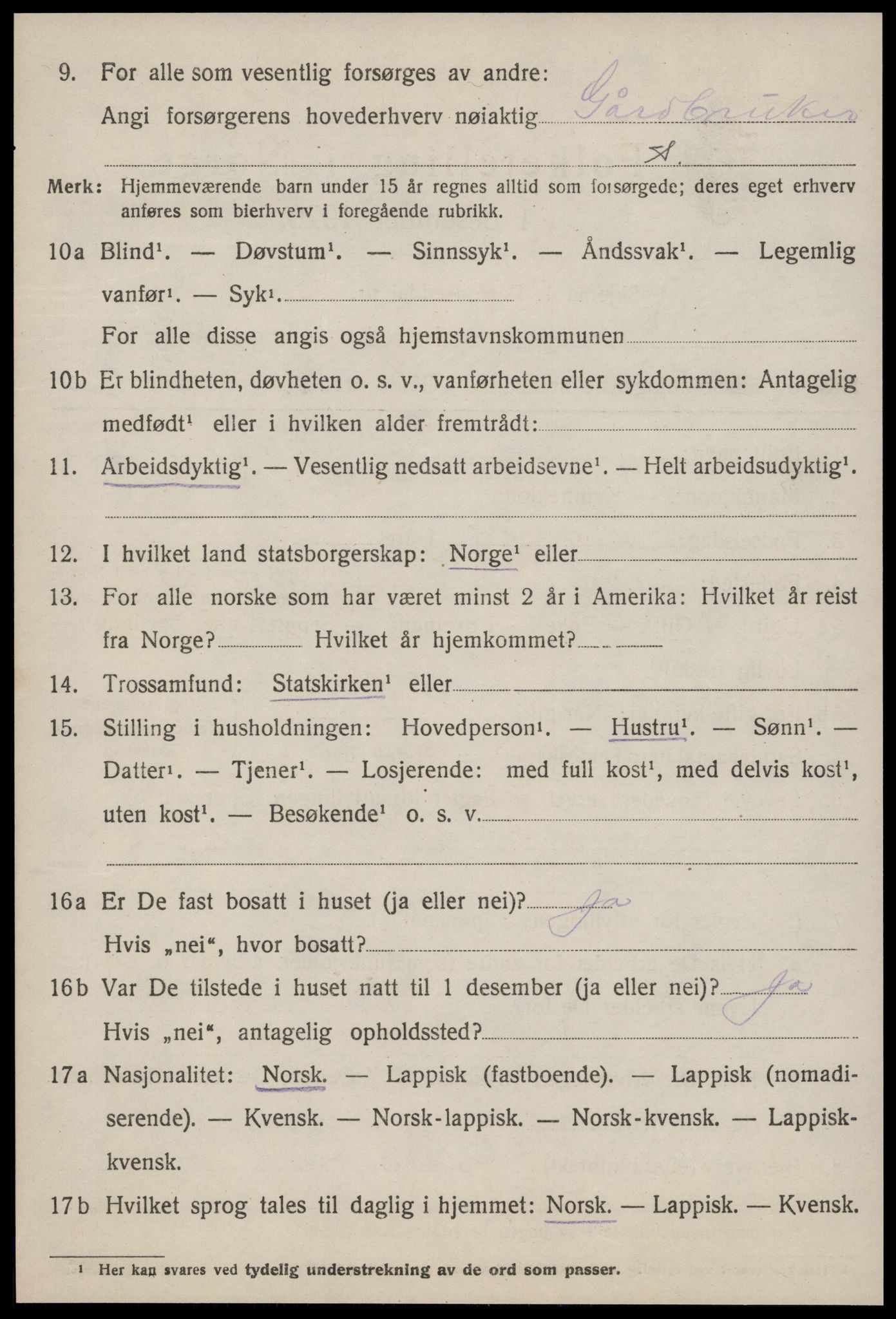 SAT, Folketelling 1920 for 1627 Bjugn herred, 1920, s. 1286