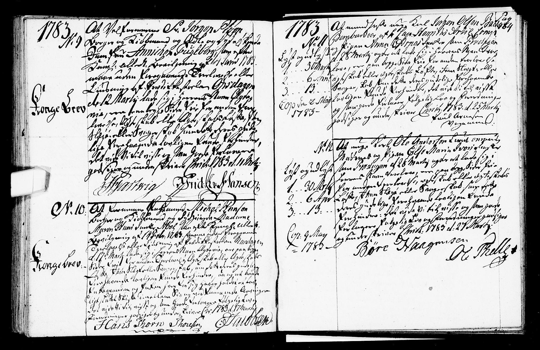 Oslo domkirke Kirkebøker, SAO/A-10752/L/La/L0009: Forlovererklæringer nr. 9, 1770-1784, s. 164