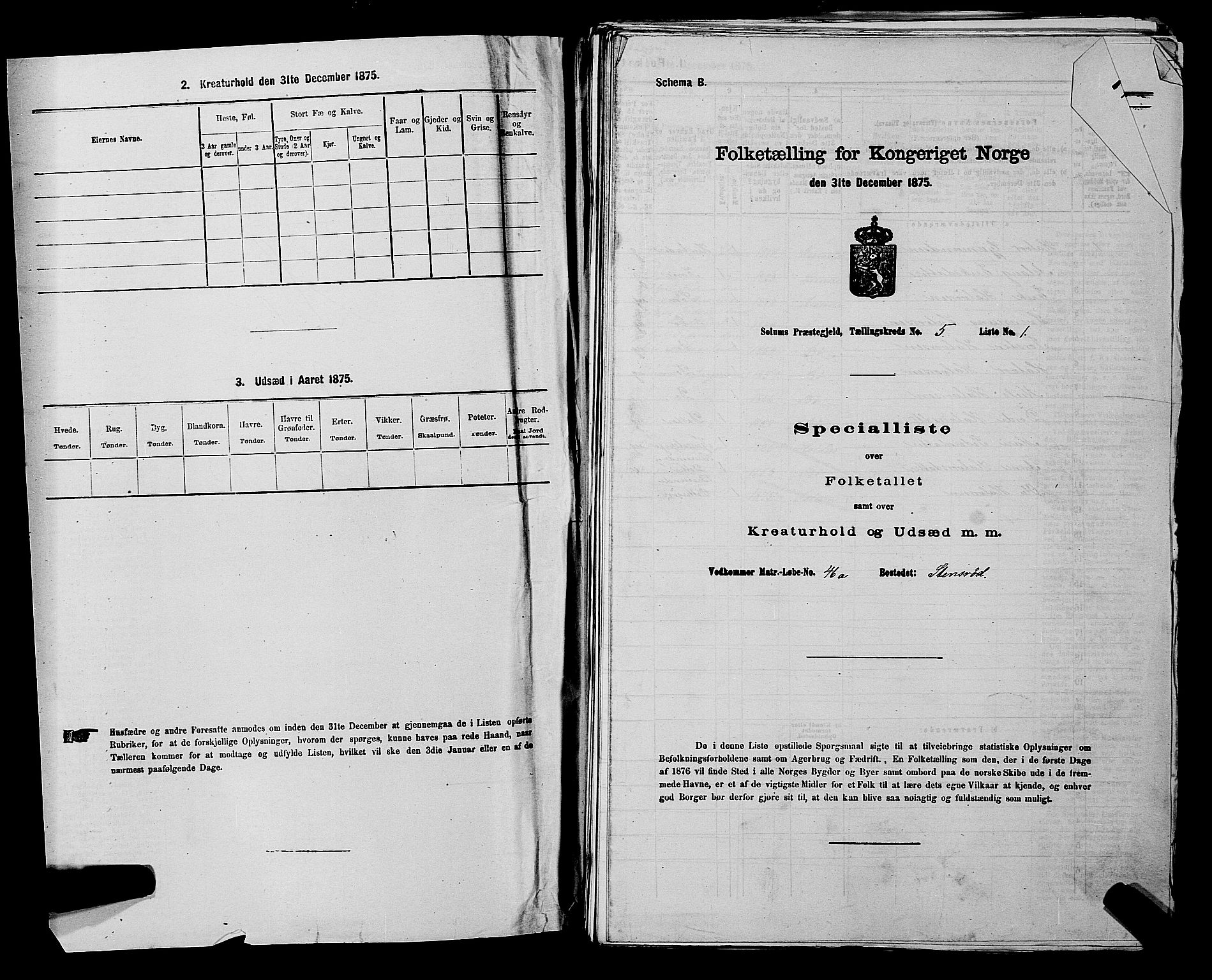 SAKO, Folketelling 1875 for 0818P Solum prestegjeld, 1875, s. 828