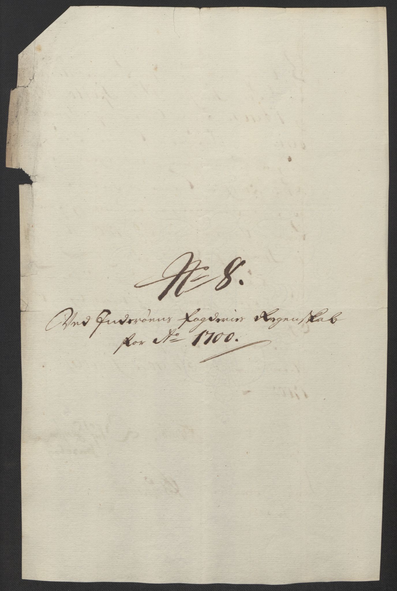 Rentekammeret inntil 1814, Reviderte regnskaper, Fogderegnskap, RA/EA-4092/R63/L4311: Fogderegnskap Inderøy, 1700, s. 127