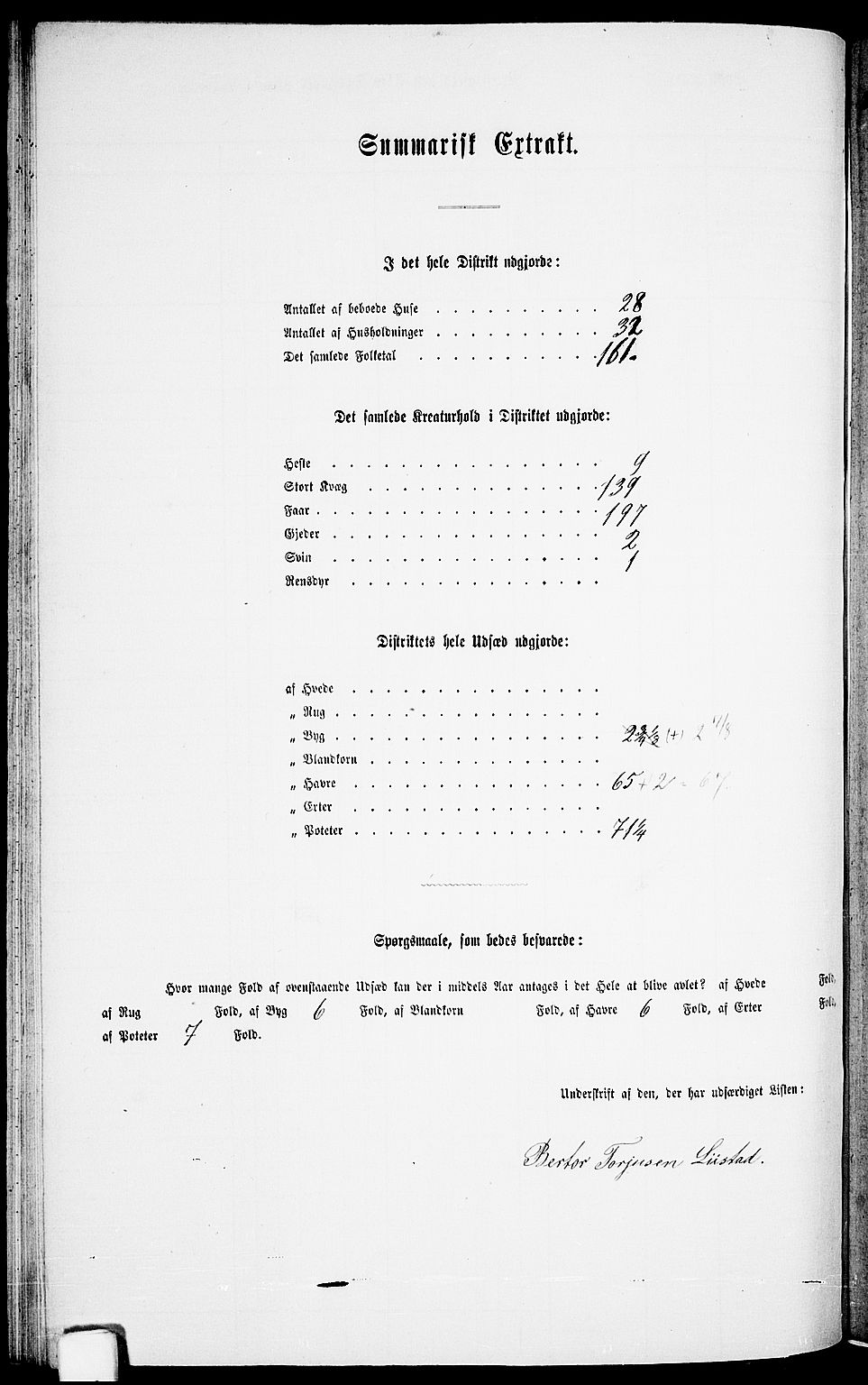 RA, Folketelling 1865 for 1028P Nord-Audnedal prestegjeld, 1865, s. 40