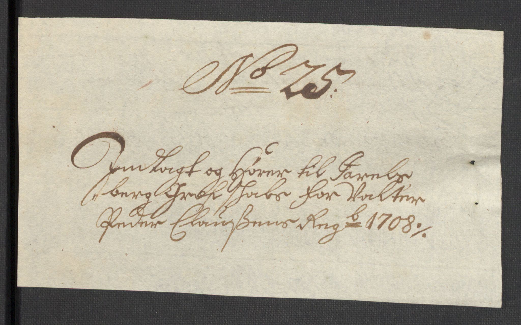 Rentekammeret inntil 1814, Reviderte regnskaper, Fogderegnskap, RA/EA-4092/R32/L1873: Fogderegnskap Jarlsberg grevskap, 1708, s. 180