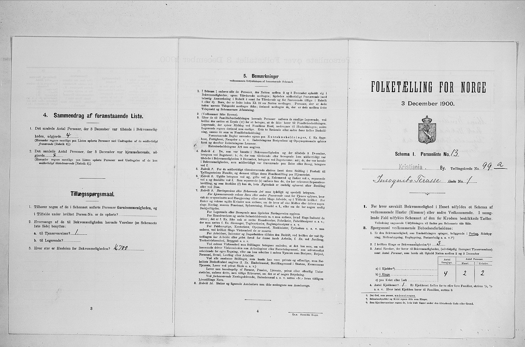 SAO, Folketelling 1900 for 0301 Kristiania kjøpstad, 1900, s. 41862
