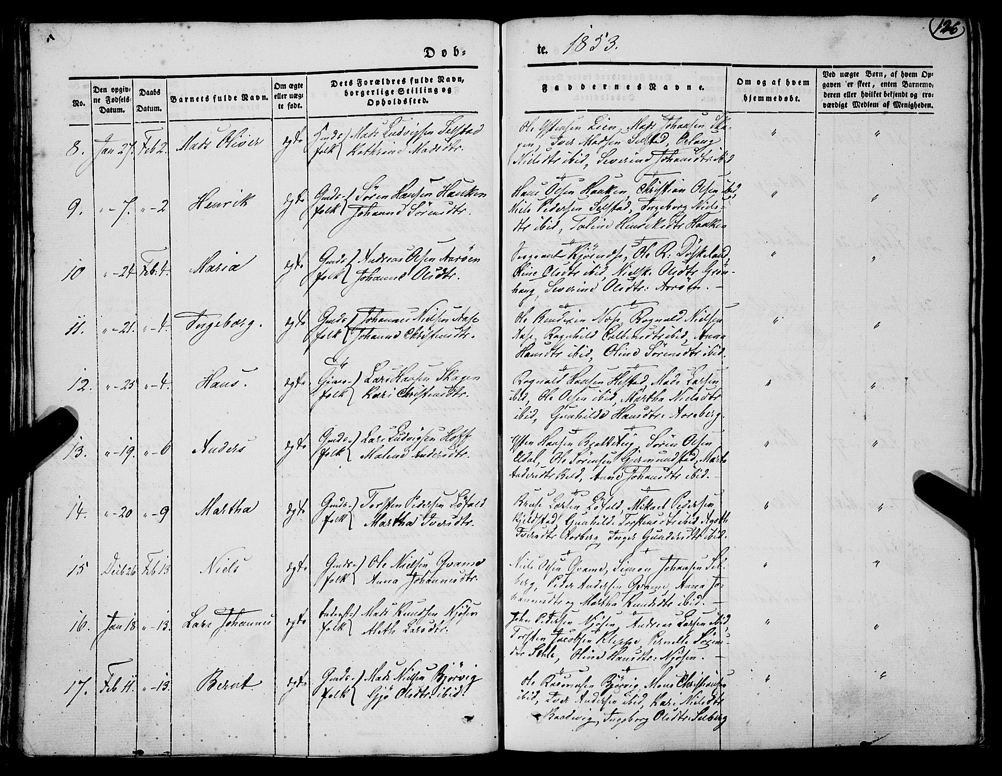 Gaular sokneprestembete, SAB/A-80001/H/Haa: Ministerialbok nr. A 4I, 1840-1859, s. 126