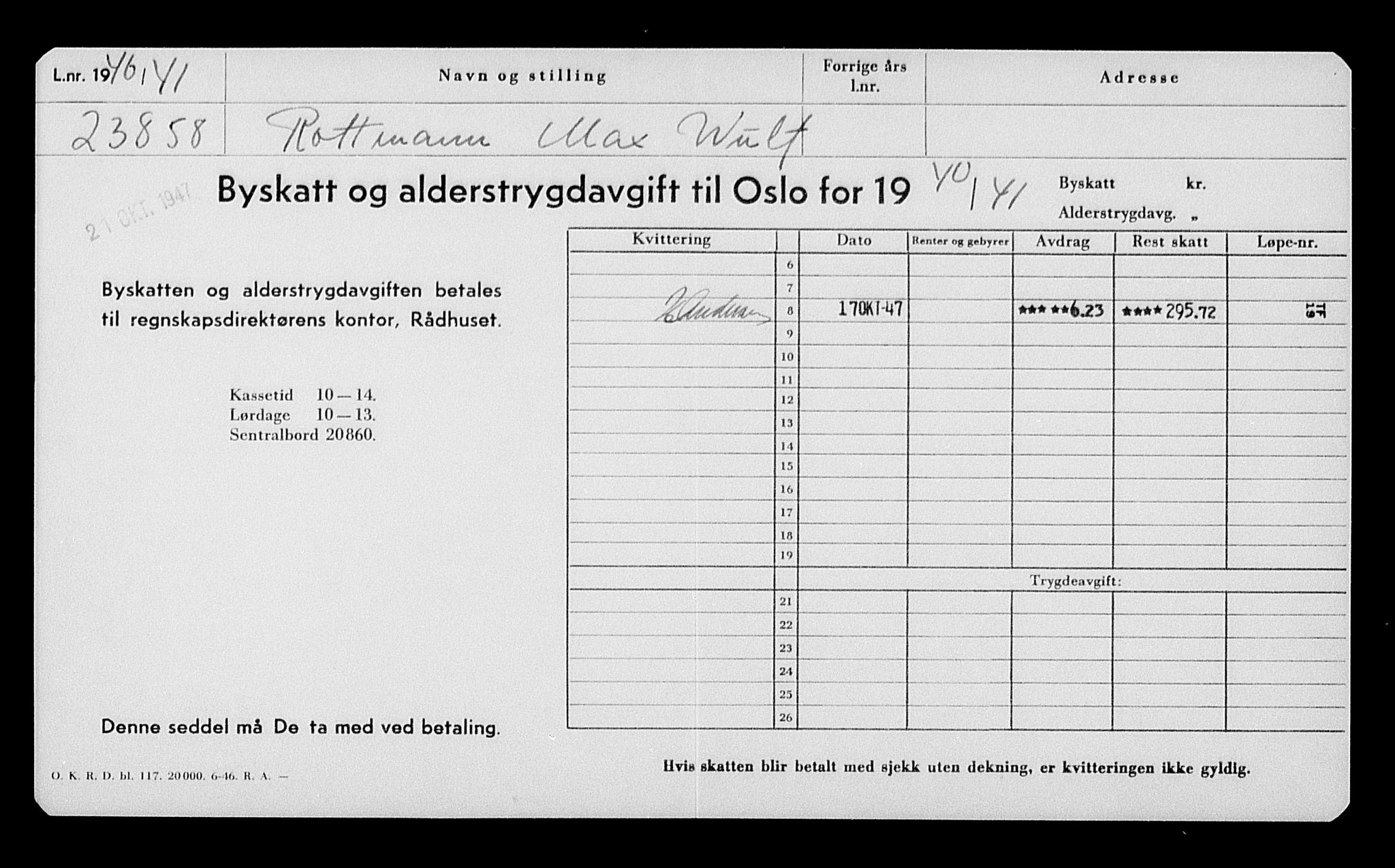 Justisdepartementet, Tilbakeføringskontoret for inndratte formuer, AV/RA-S-1564/H/Hc/Hcc/L0975: --, 1945-1947, s. 171