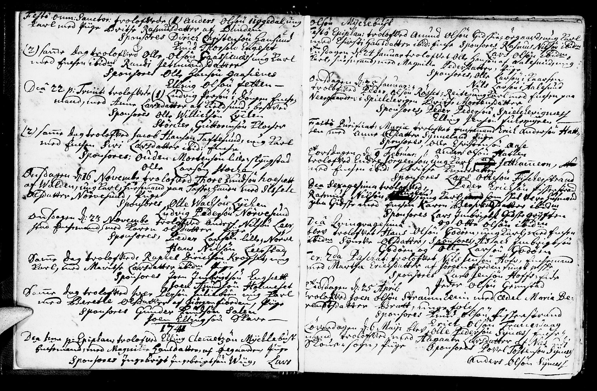 Ministerialprotokoller, klokkerbøker og fødselsregistre - Møre og Romsdal, AV/SAT-A-1454/528/L0391: Ministerialbok nr. 528A02, 1739-1761