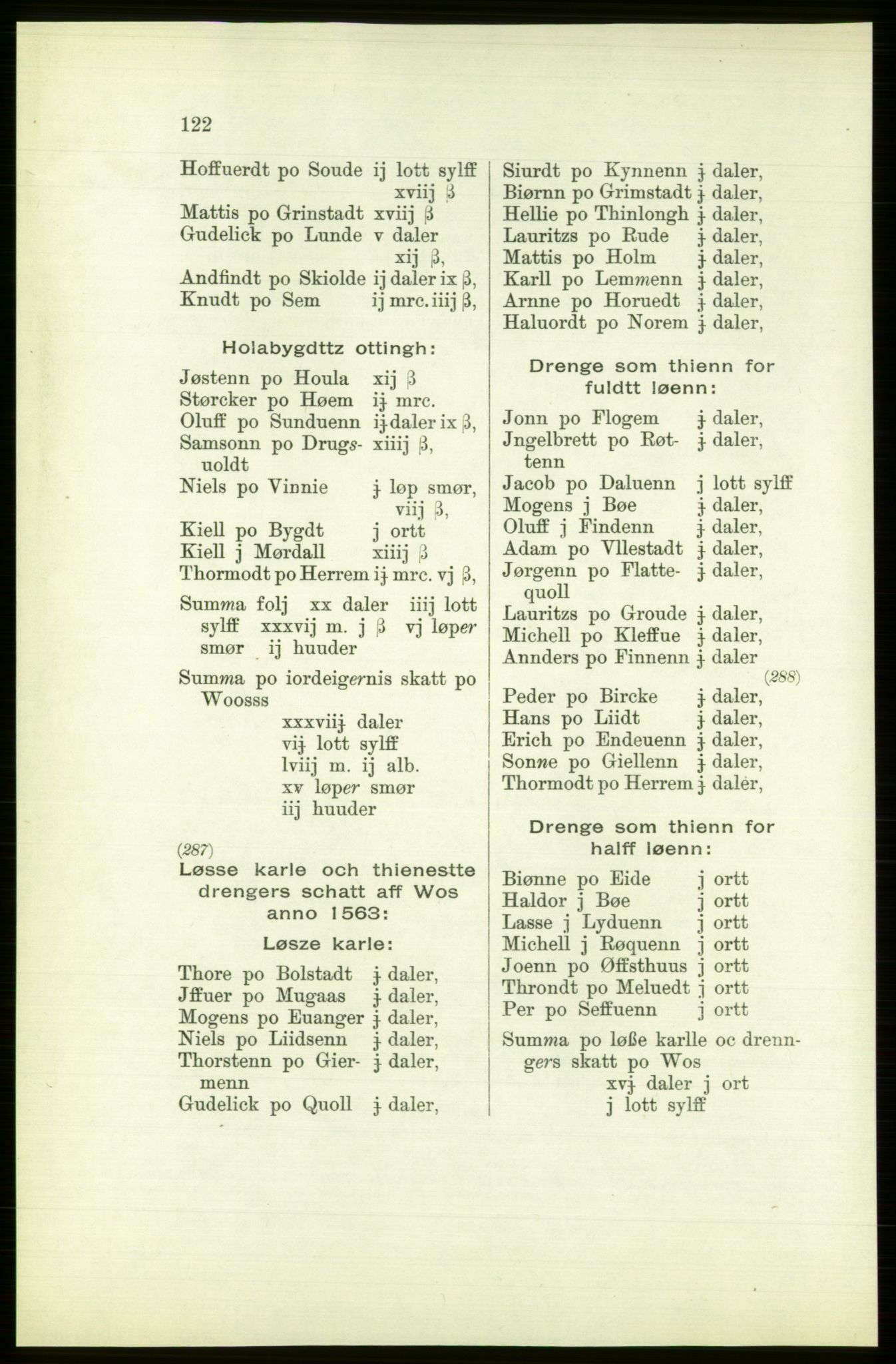 Publikasjoner utgitt av Arkivverket, PUBL/PUBL-001/C/0003: Bind 3: Skatten av Bergenhus len 1563, 1563, s. 122