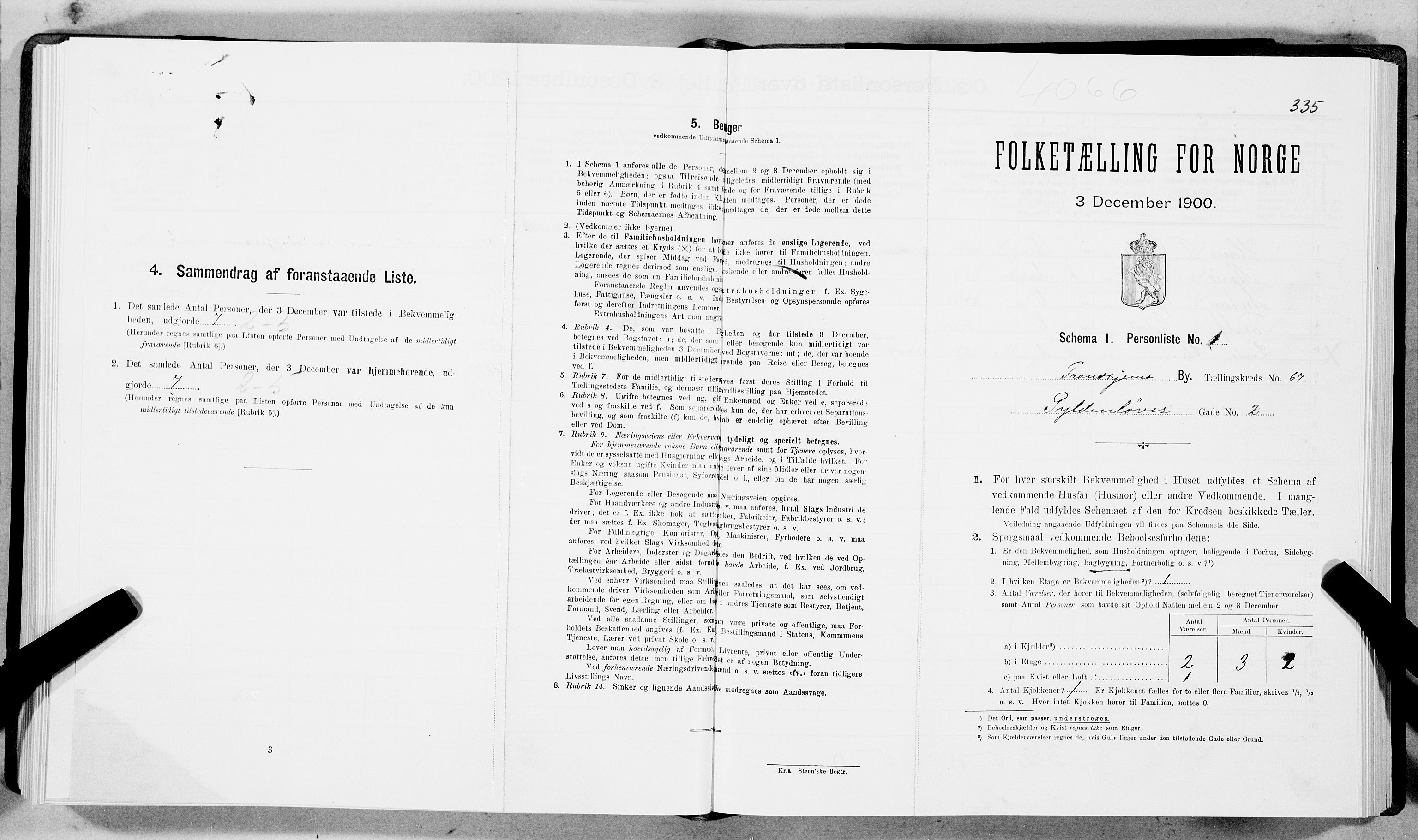SAT, Folketelling 1900 for 1601 Trondheim kjøpstad, 1900, s. 12109