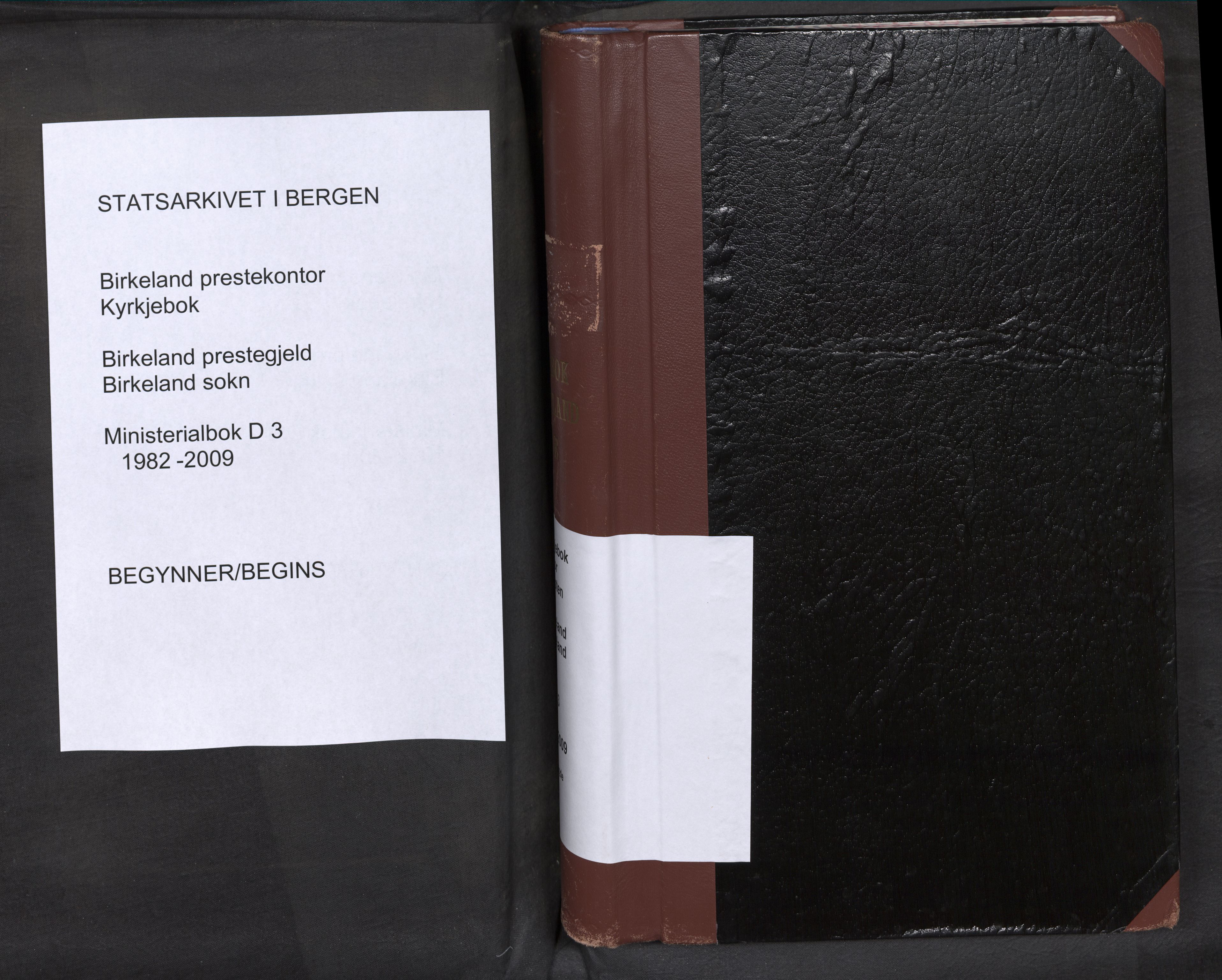 Birkeland Sokneprestembete, SAB/A-74601/H/Haa/Haad/L0003: Ministerialbok nr. D 3, 1982-2009