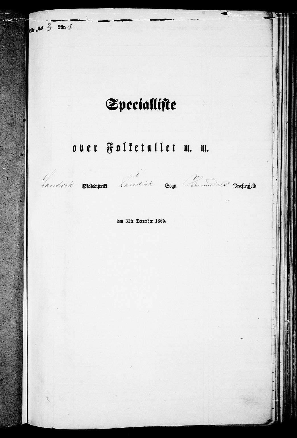RA, Folketelling 1865 for 0924P Homedal prestegjeld, 1865, s. 74