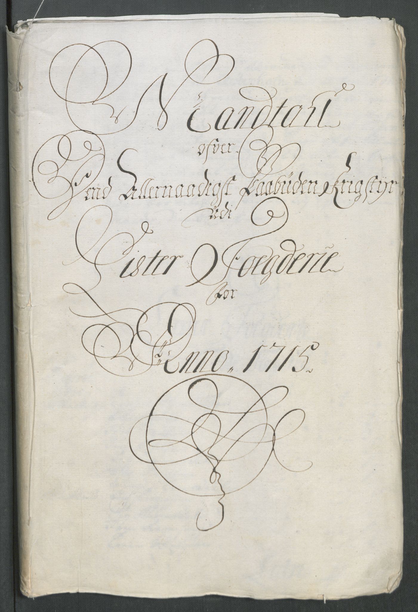 Rentekammeret inntil 1814, Reviderte regnskaper, Fogderegnskap, AV/RA-EA-4092/R43/L2559: Fogderegnskap Lista og Mandal, 1715, s. 75