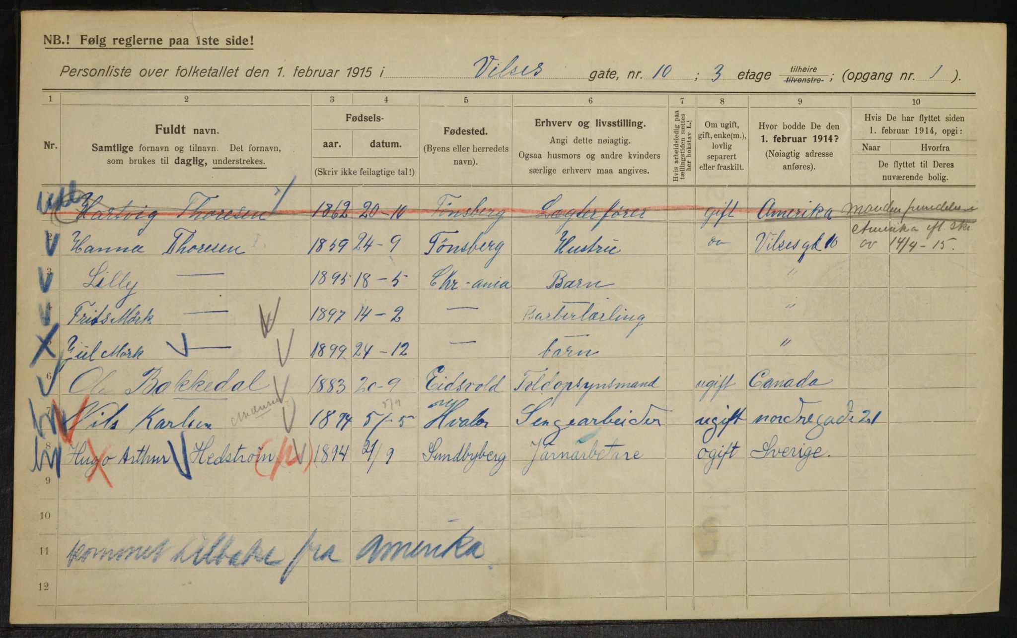 OBA, Kommunal folketelling 1.2.1915 for Kristiania, 1915, s. 129077