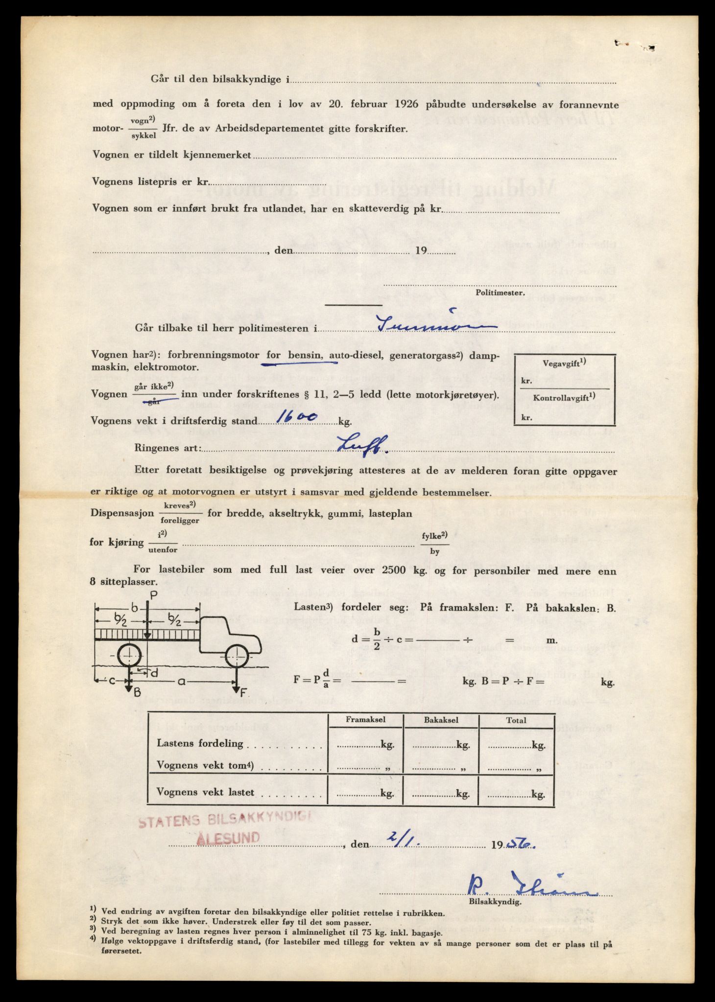 Møre og Romsdal vegkontor - Ålesund trafikkstasjon, AV/SAT-A-4099/F/Fe/L0005: Registreringskort for kjøretøy T 443 - T 546, 1927-1998, s. 1457