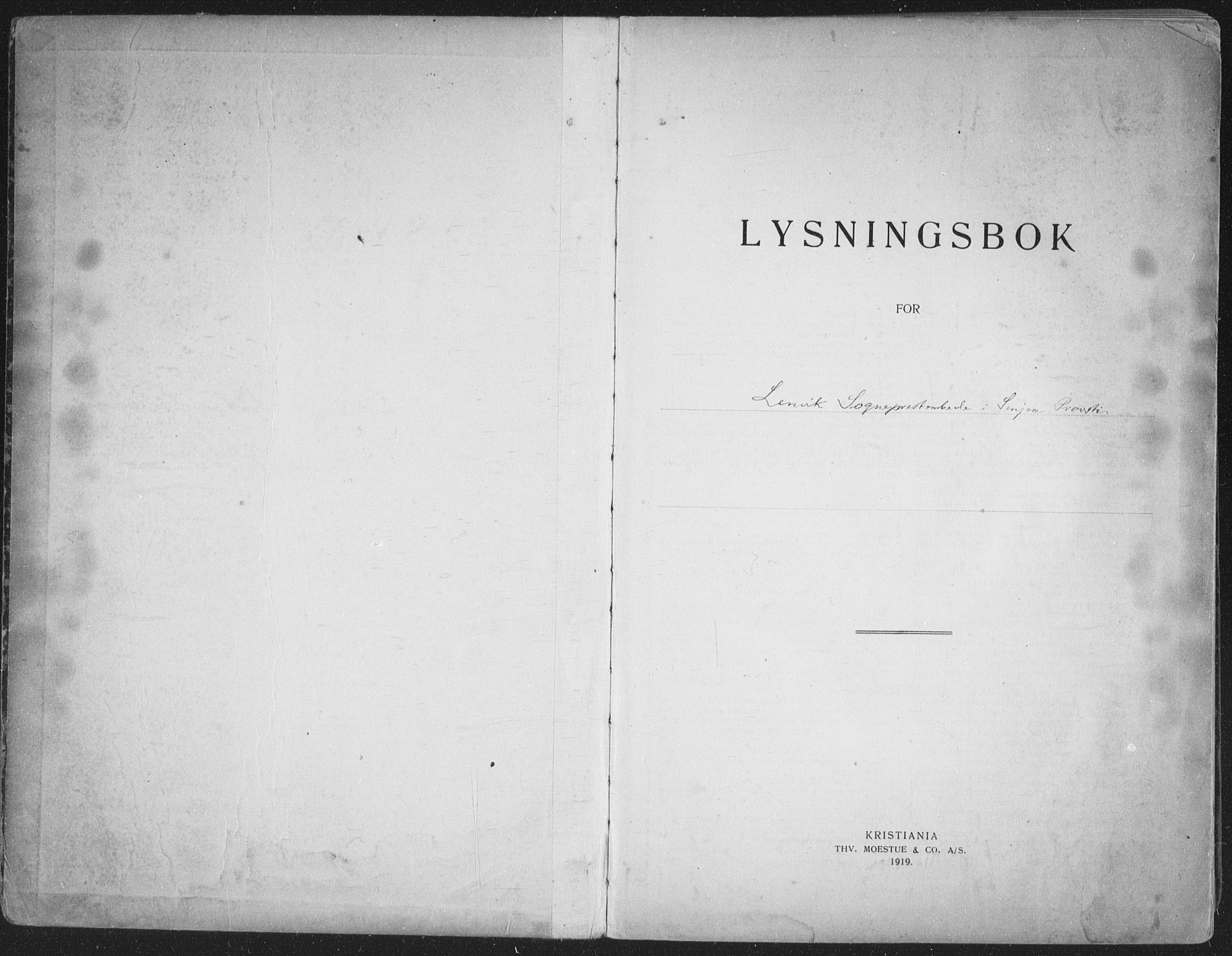Lenvik sokneprestembete, SATØ/S-1310/I/Ie/L0117: Lysningsprotokoll nr. 117, 1919-1940