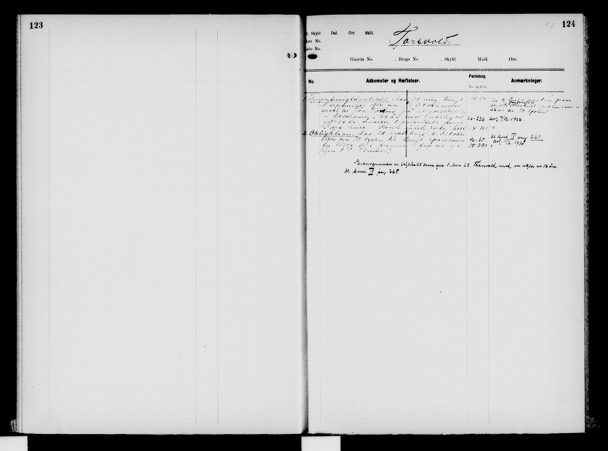 Nord-Hedmark sorenskriveri, SAH/TING-012/H/Ha/Had/Hade/L0008: Panteregister nr. 4.8, 1923-1940, s. 123-124