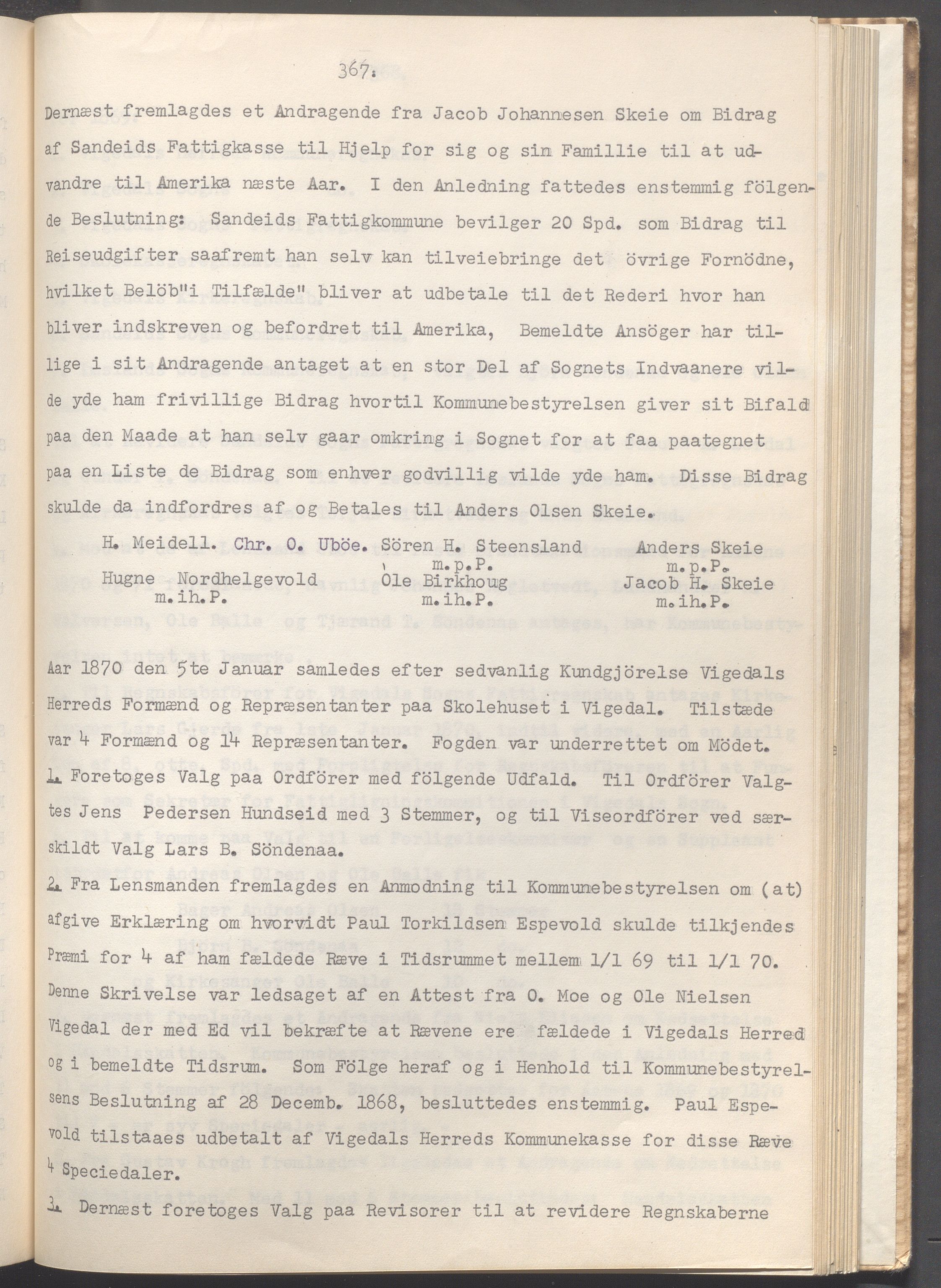 Vikedal kommune - Formannskapet, IKAR/K-100598/A/Ac/L0002: Avskrift av møtebok, 1862-1874, s. 367